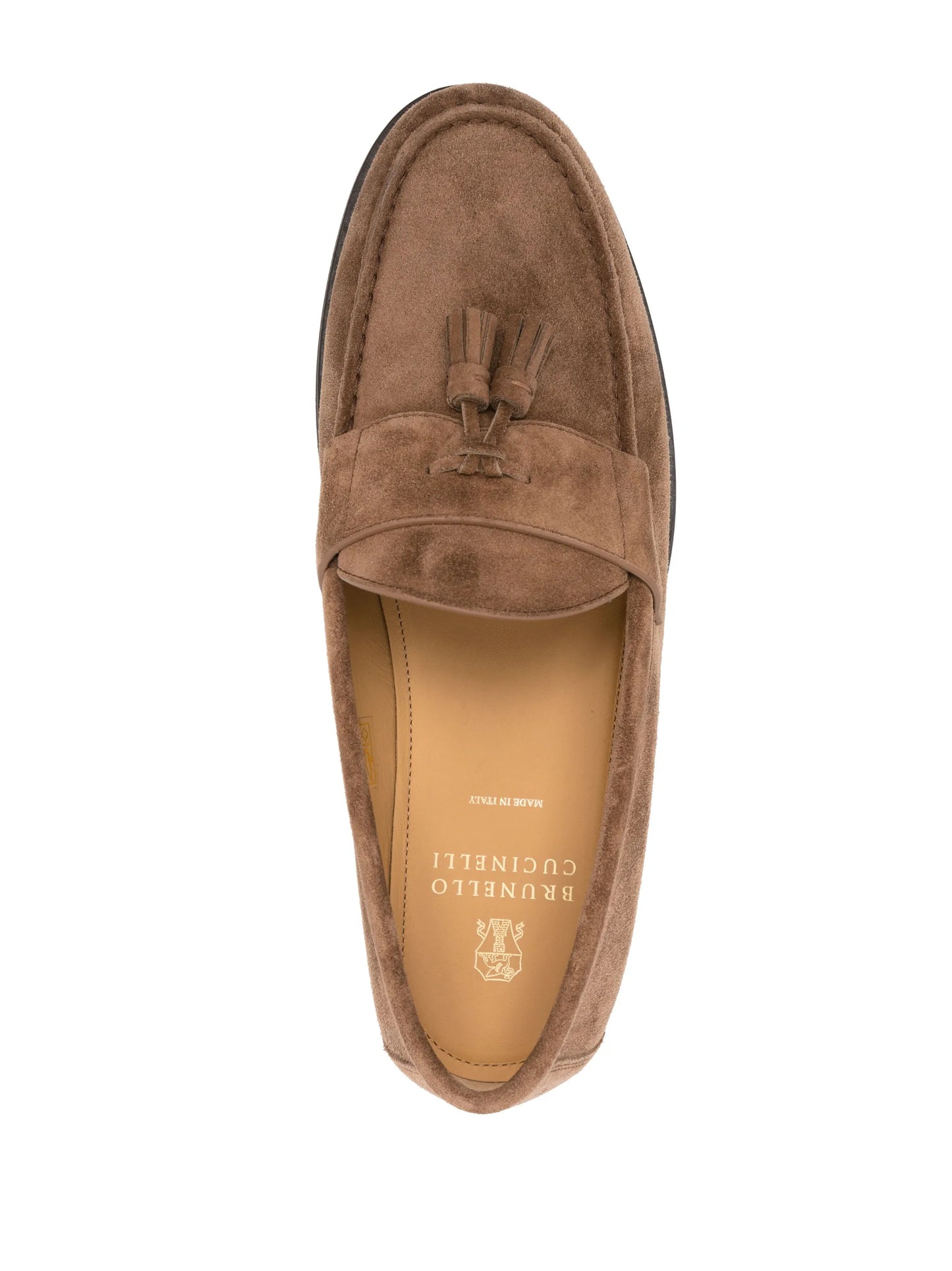 tassel-detail suede loafers