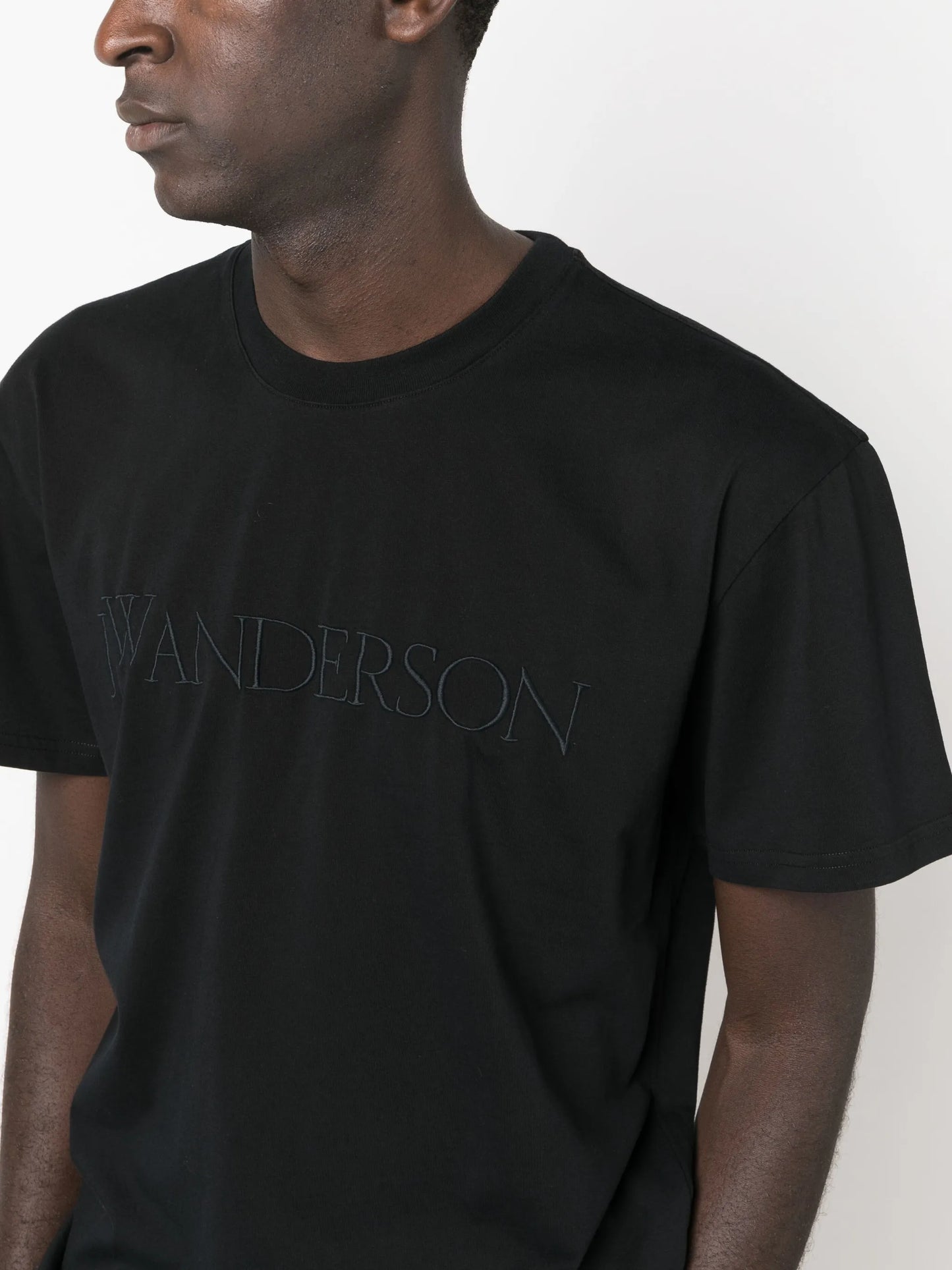 logo-embroidered cotton T-shirt