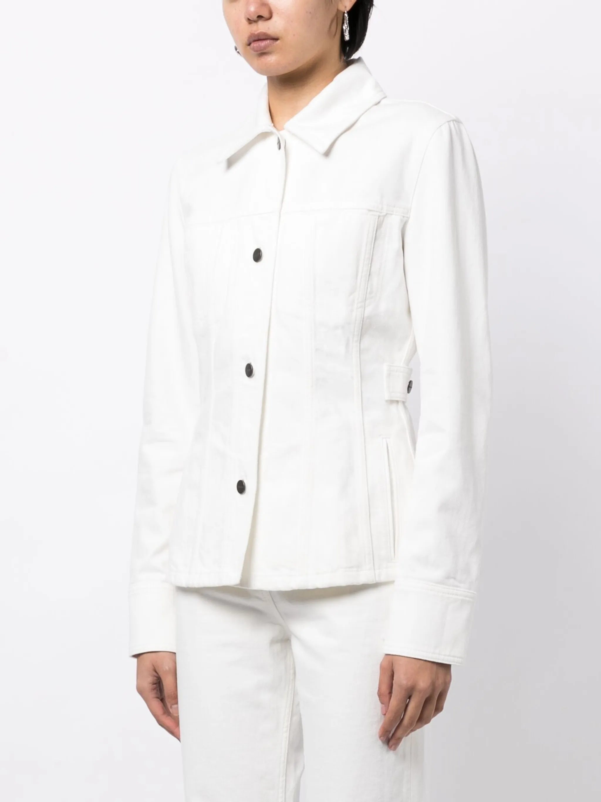 fitted-waistline denim jacket