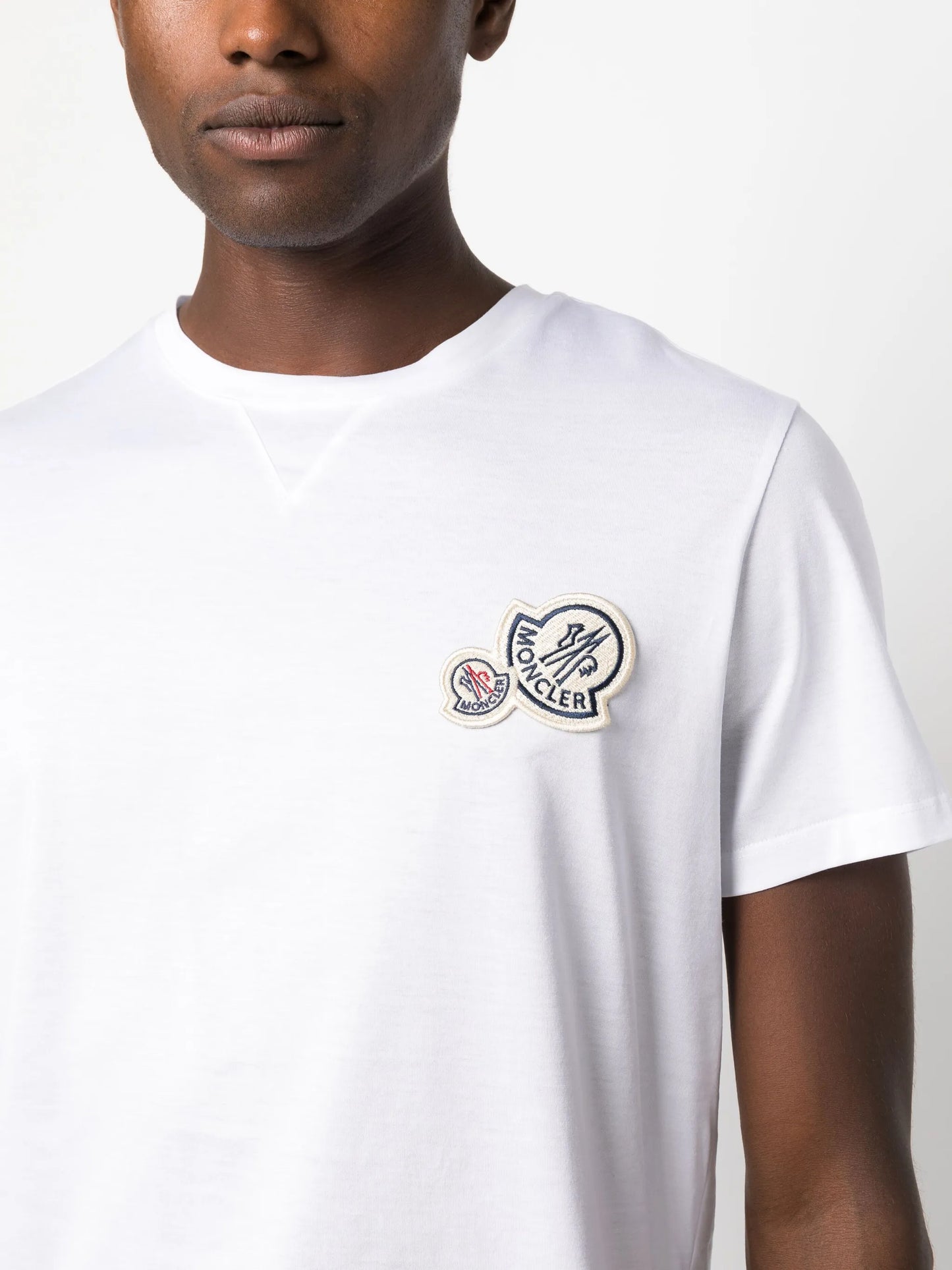 logo-patch cotton-jersey T-shirt