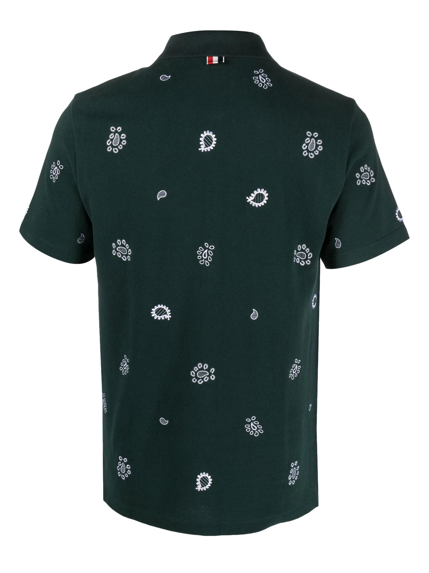 paisley-print polo shirt