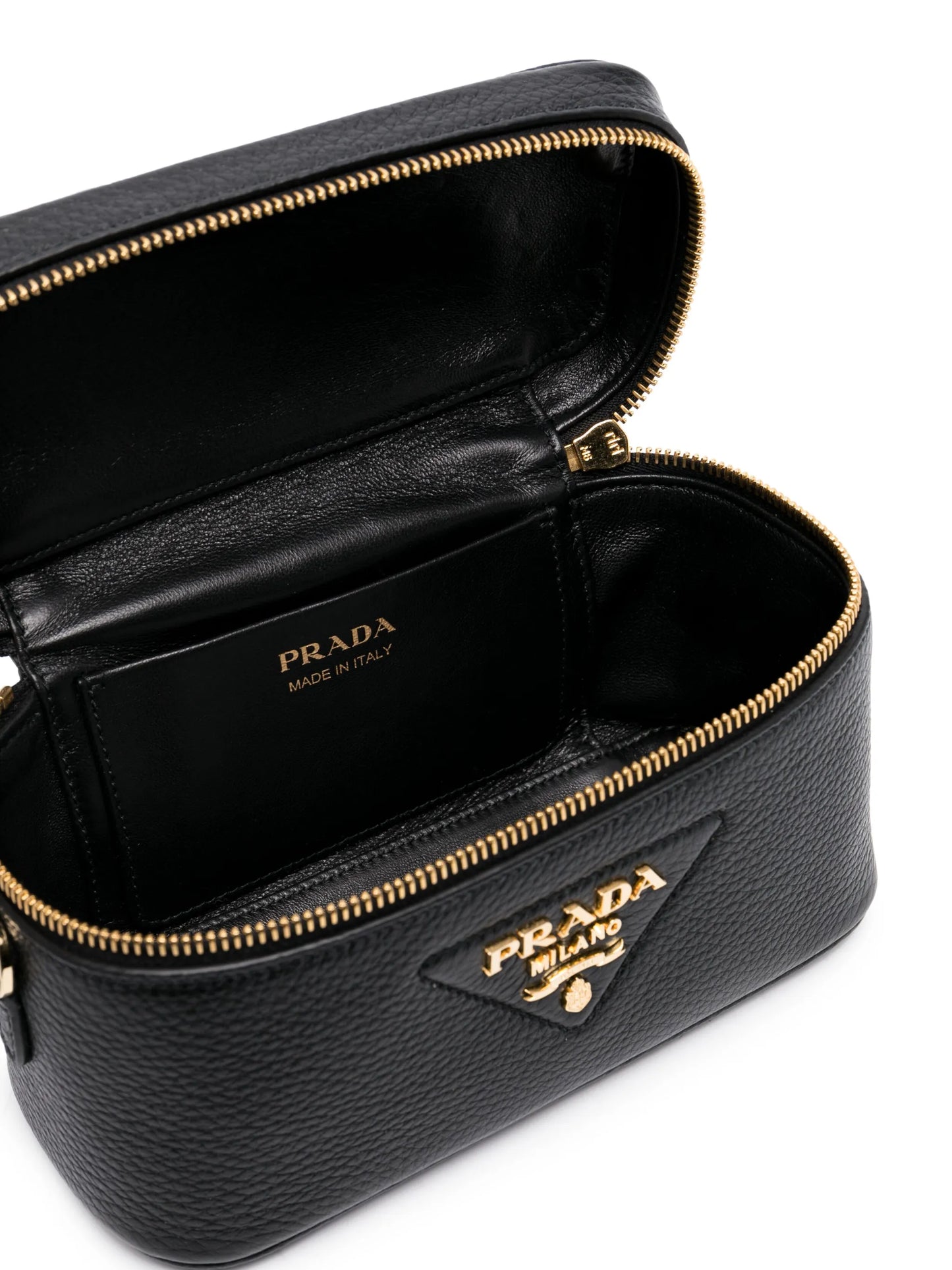 logo-plaque leather mini bag