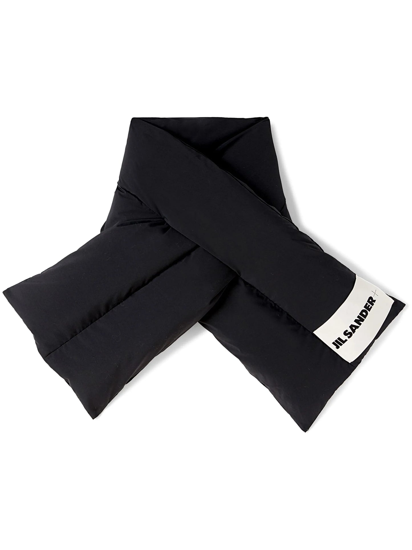 logo-patch padded scarf