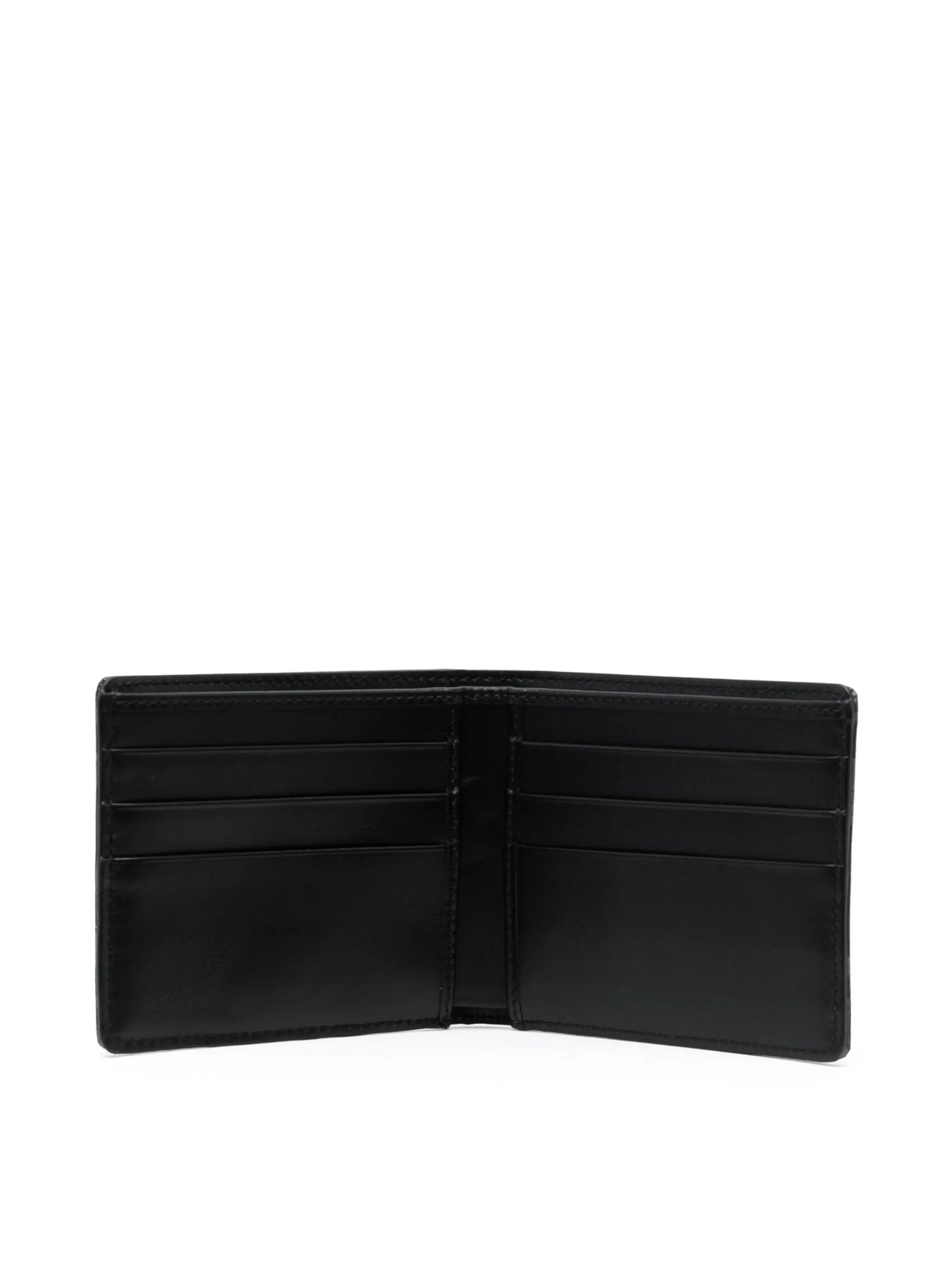 logo-jacquard bi-fold wallet