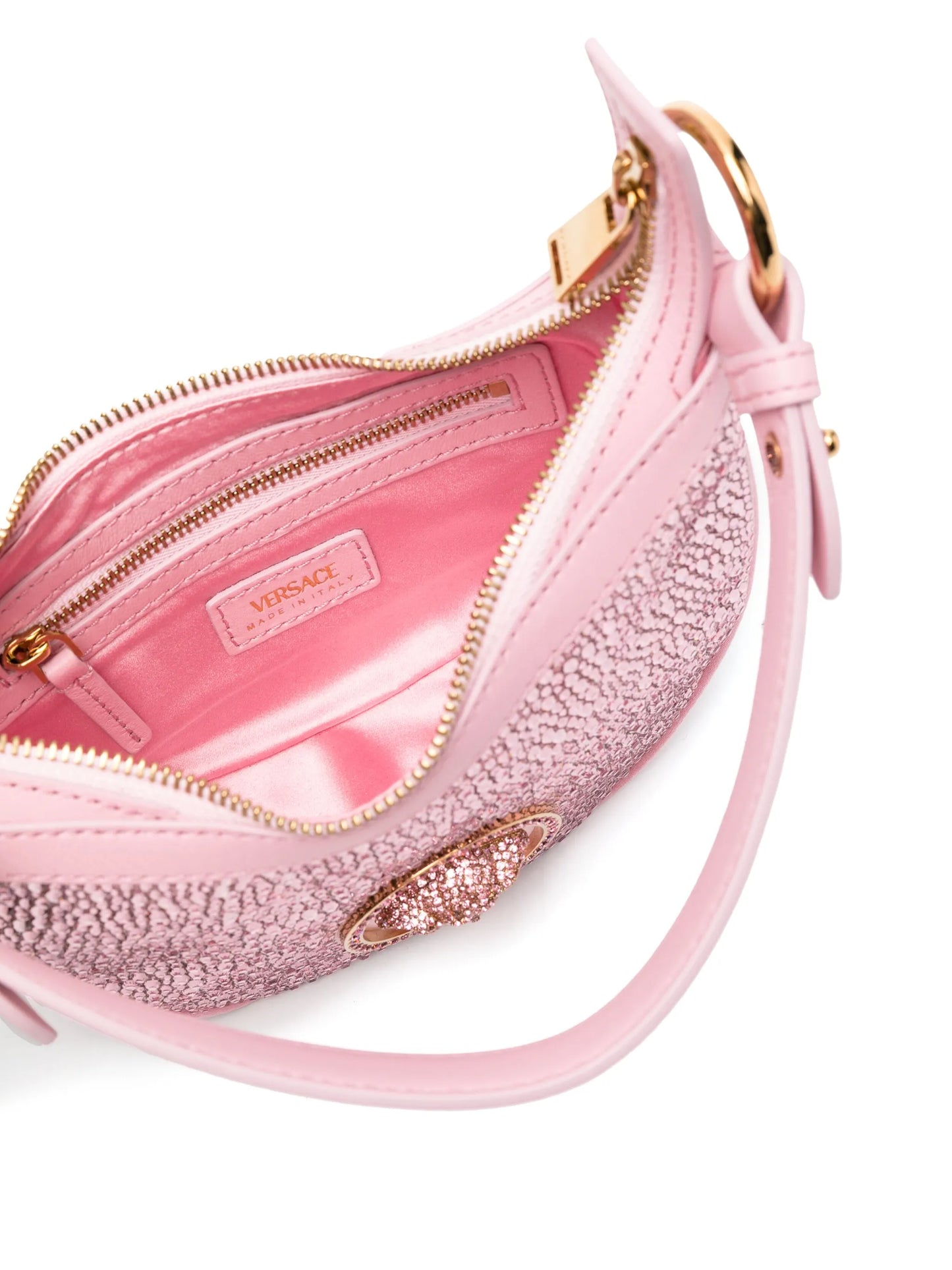Medusa Head crystal-embellished shoulder bag