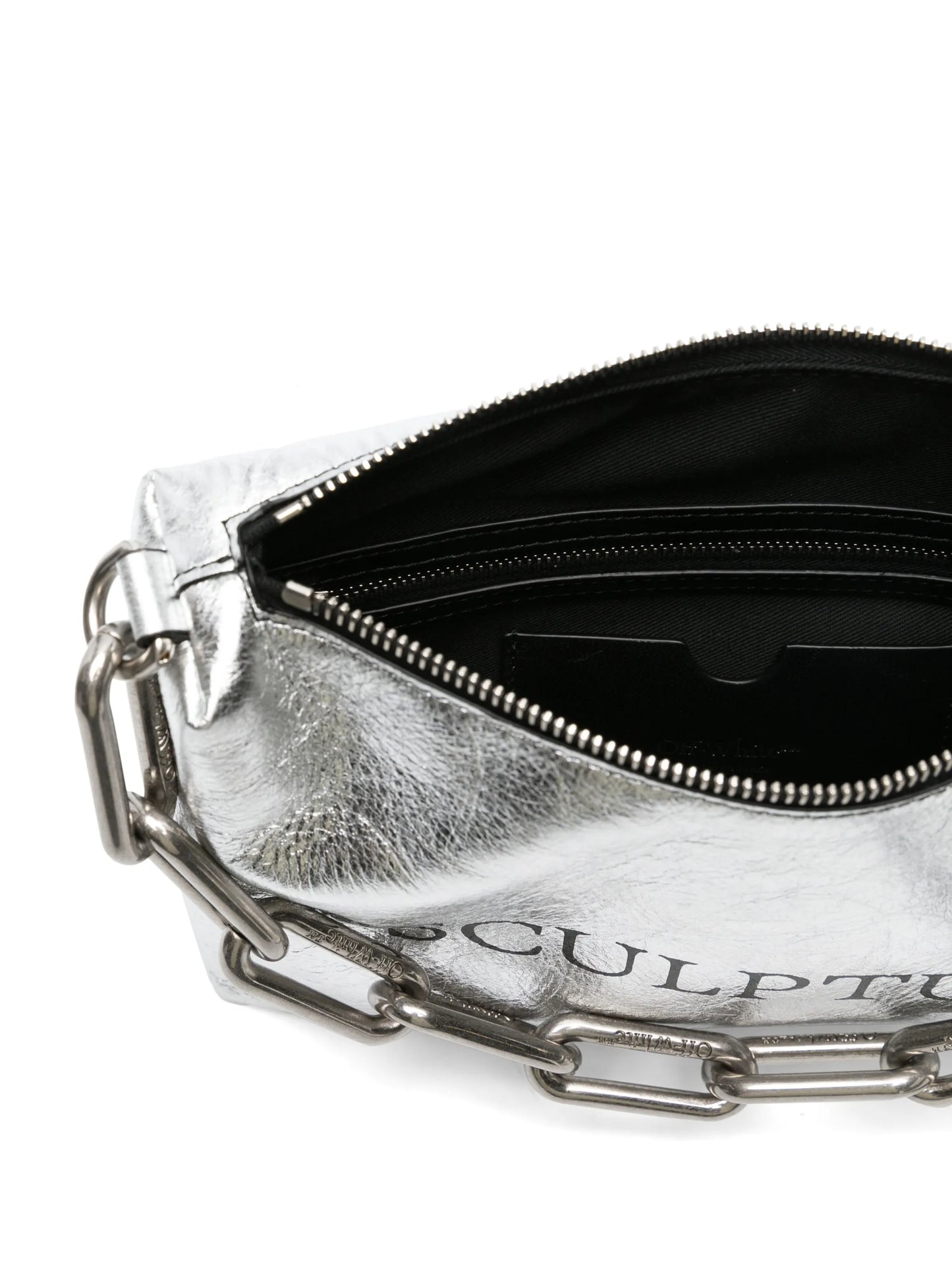Block Pouch leather shoulder bag