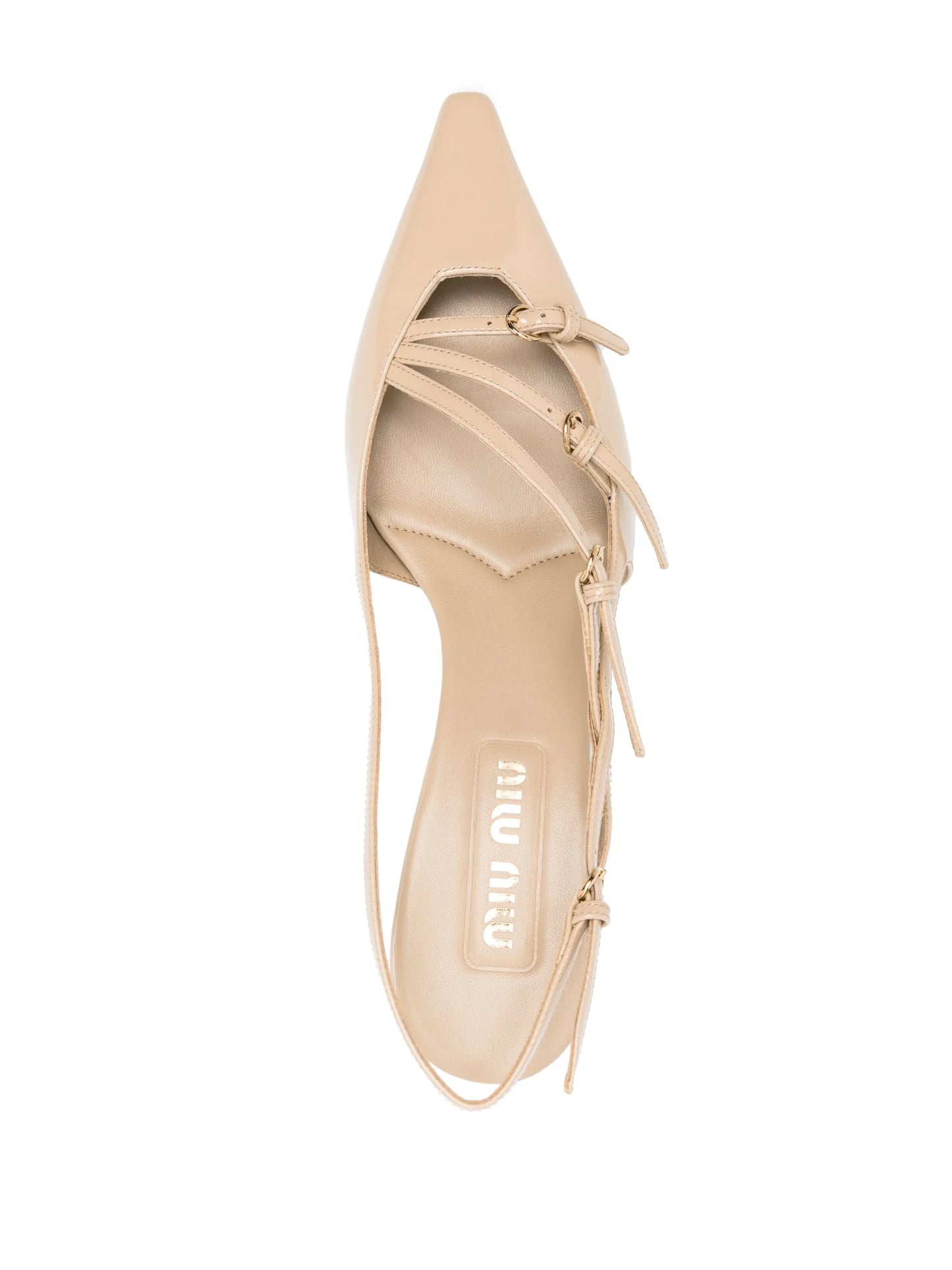 55mm buckle-embellished slingback pumps
