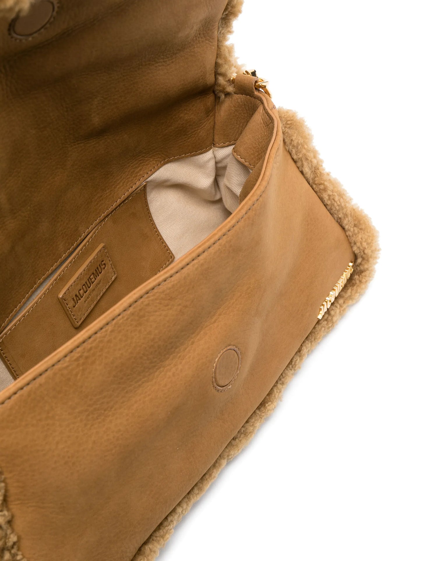 Le Bambimou Doux shearling shoulder bag