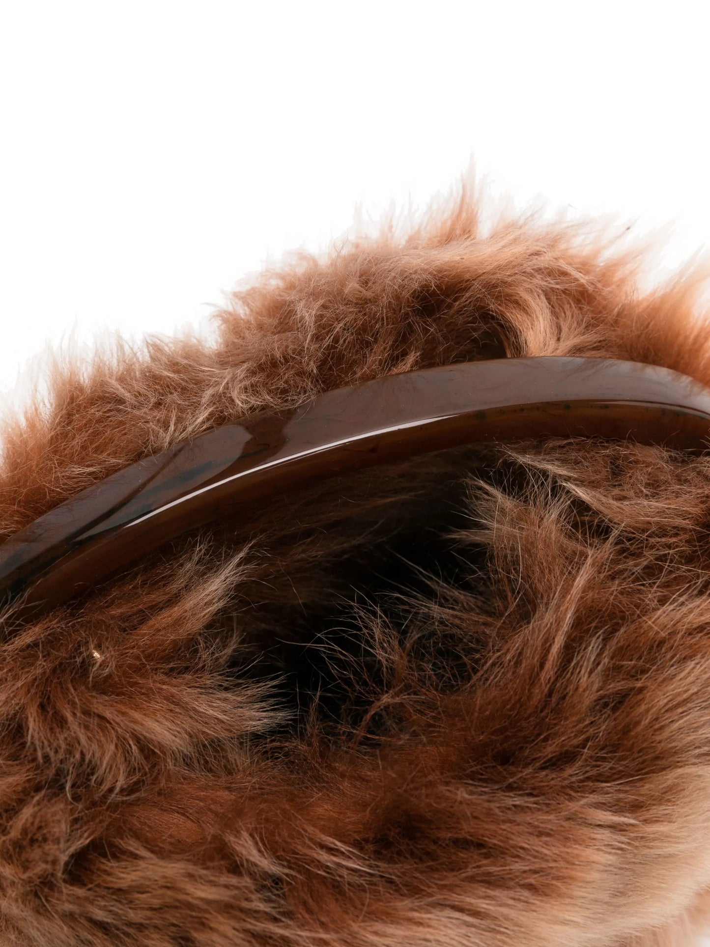 shearling tote bag