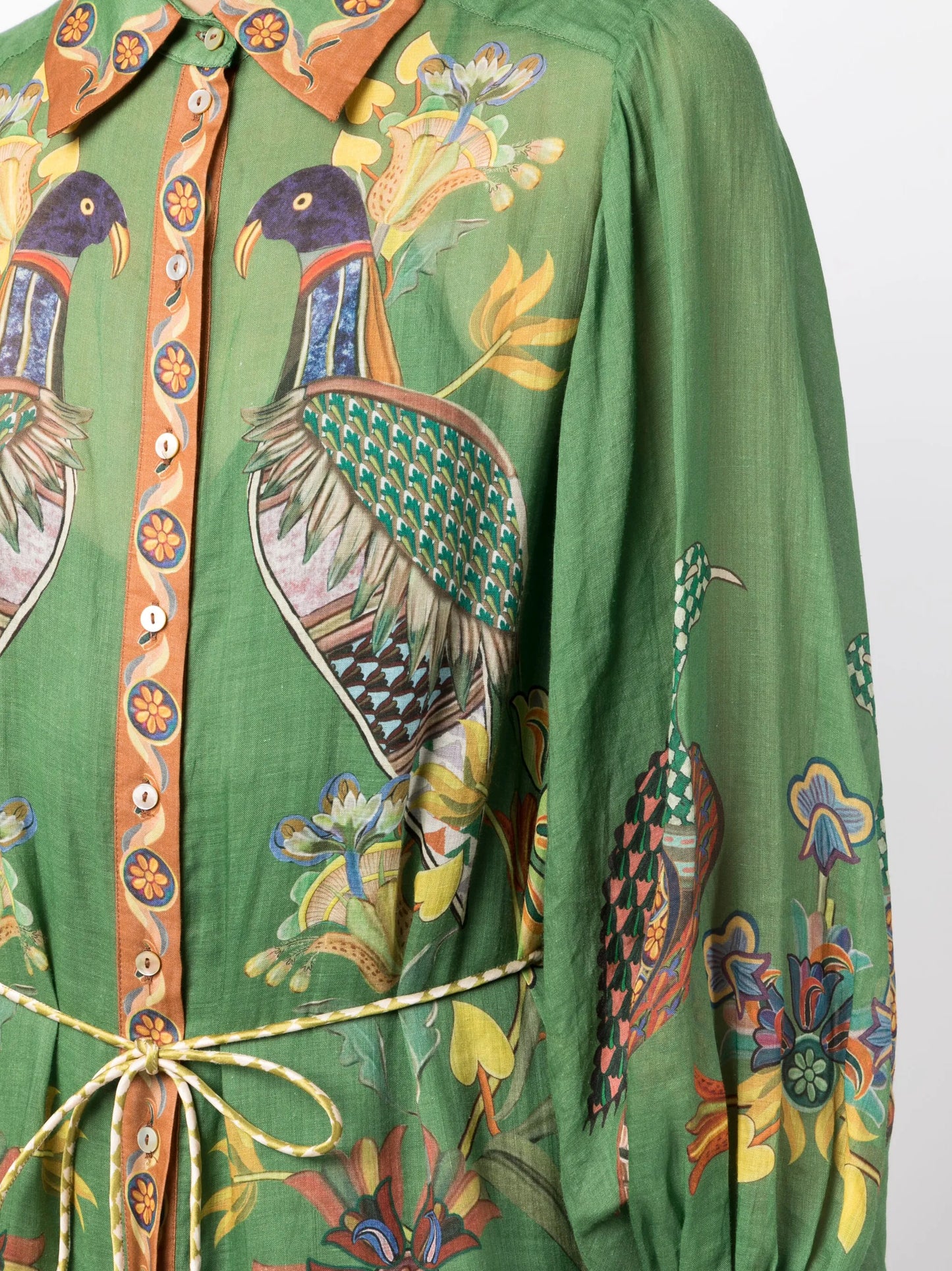 Birdie ramie shirt dress