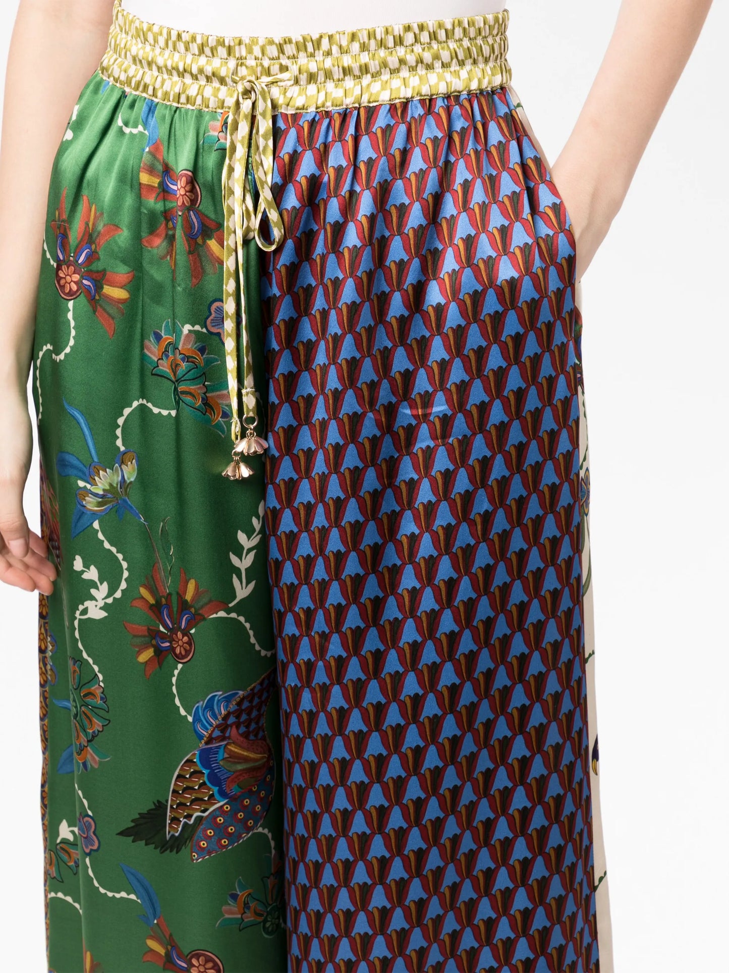 Birdie silk palazzo trousers