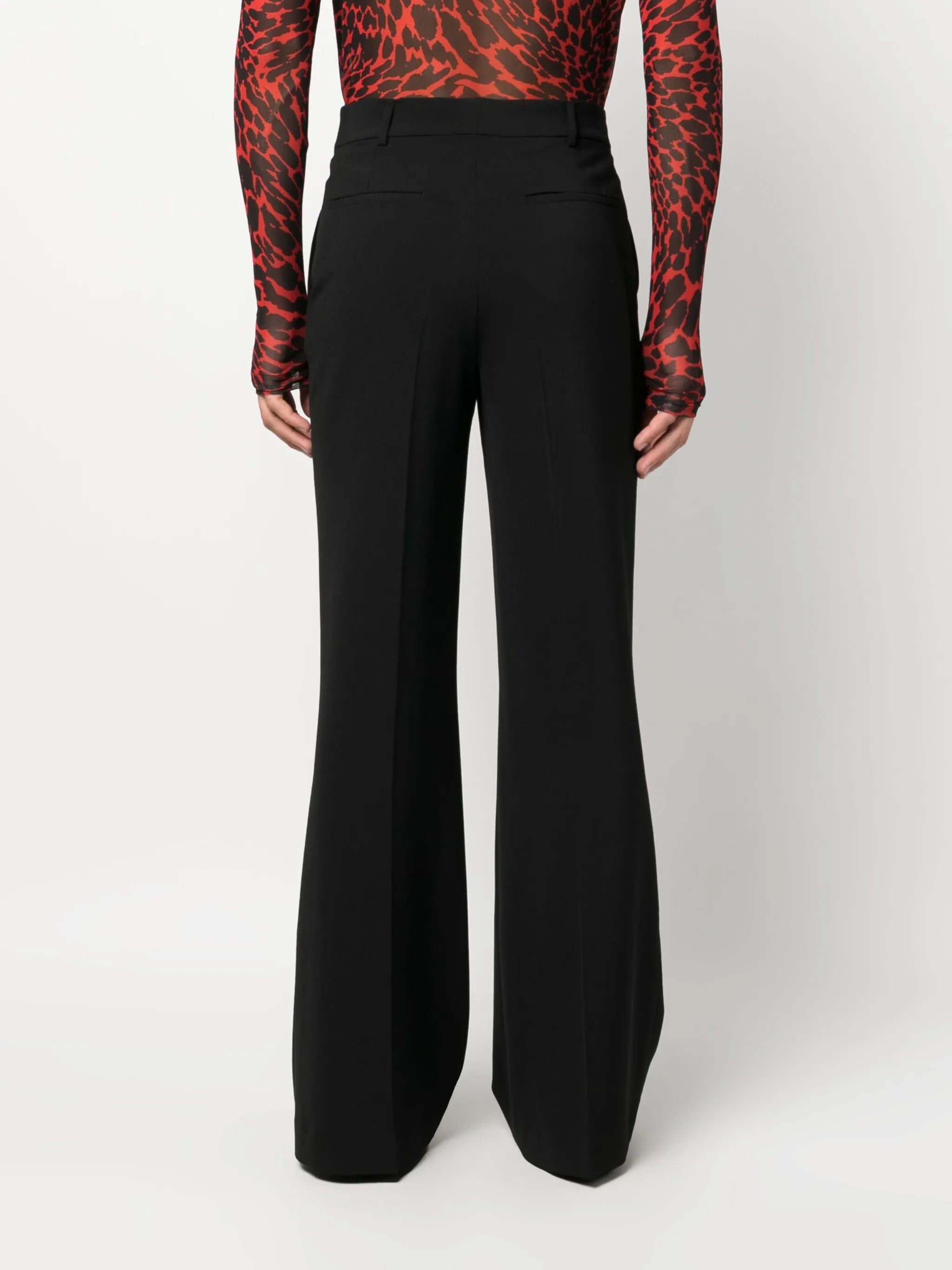 flared tailored trousers
