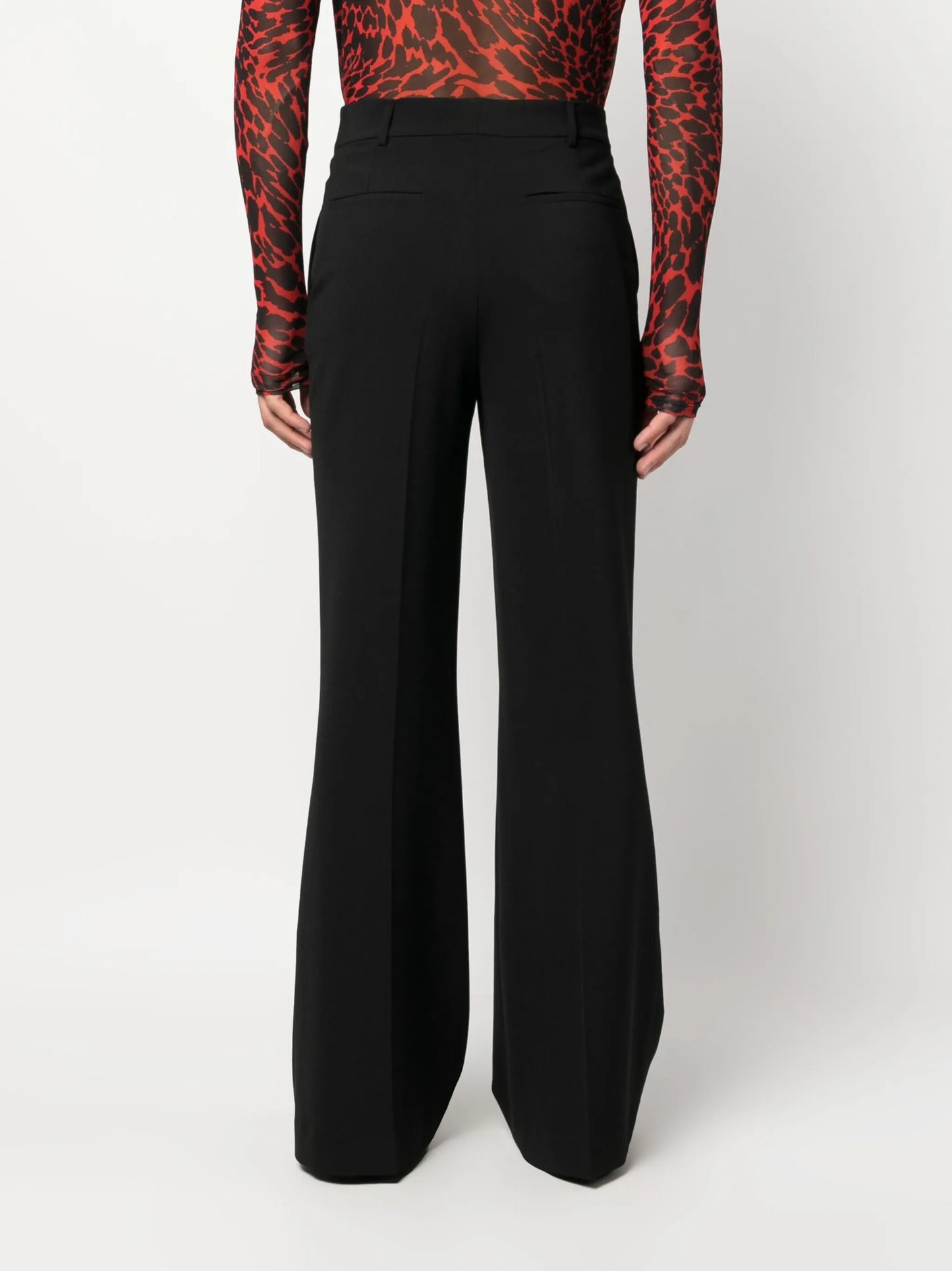 flared tailored trousers