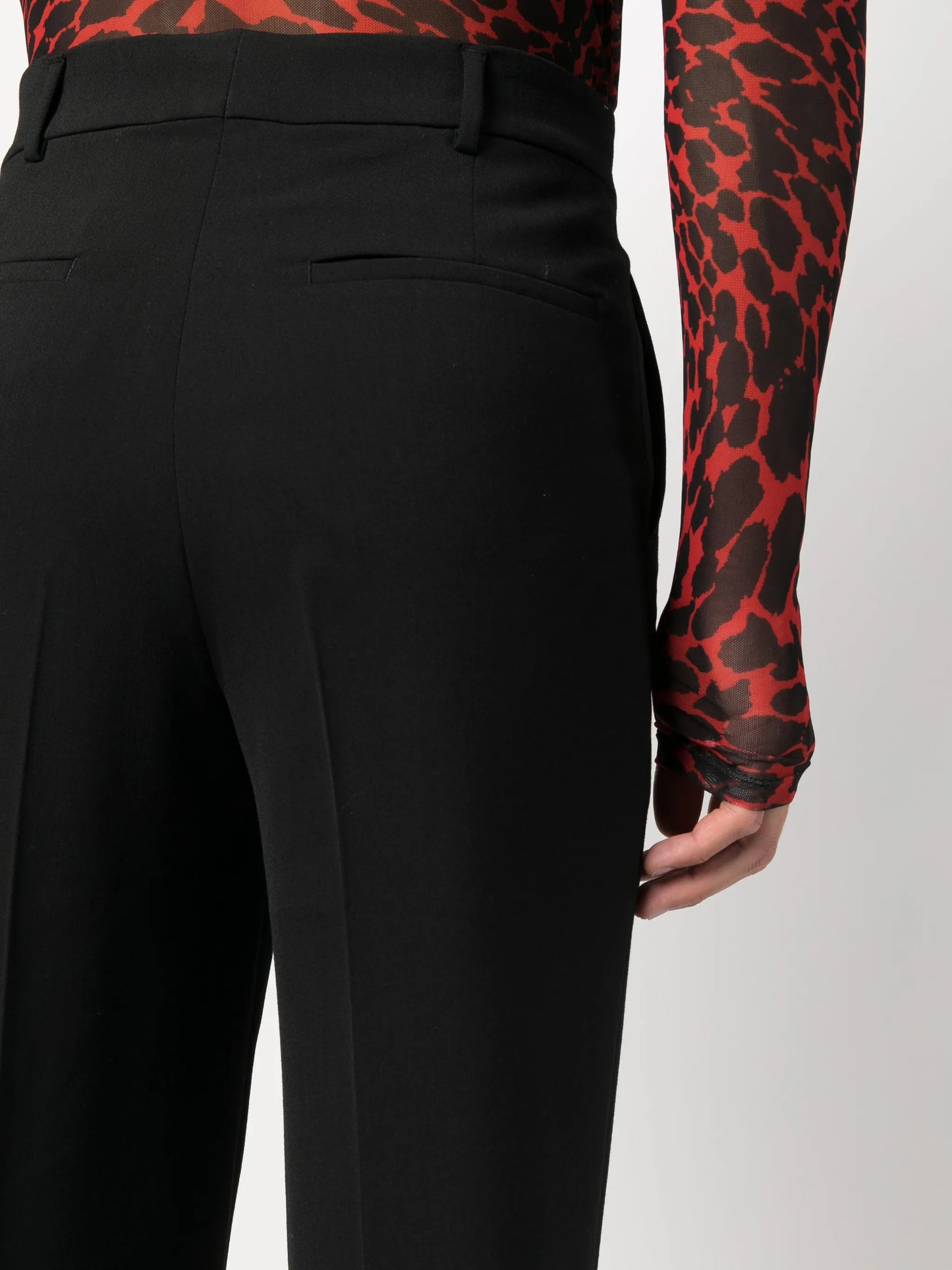 flared tailored trousers