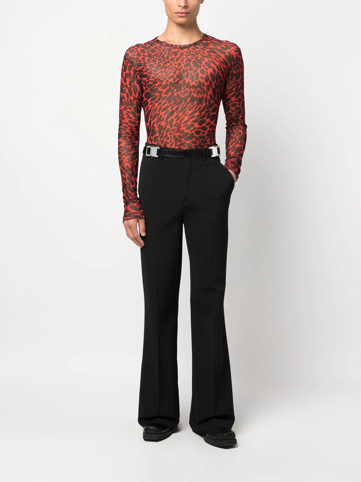 flared tailored trousers