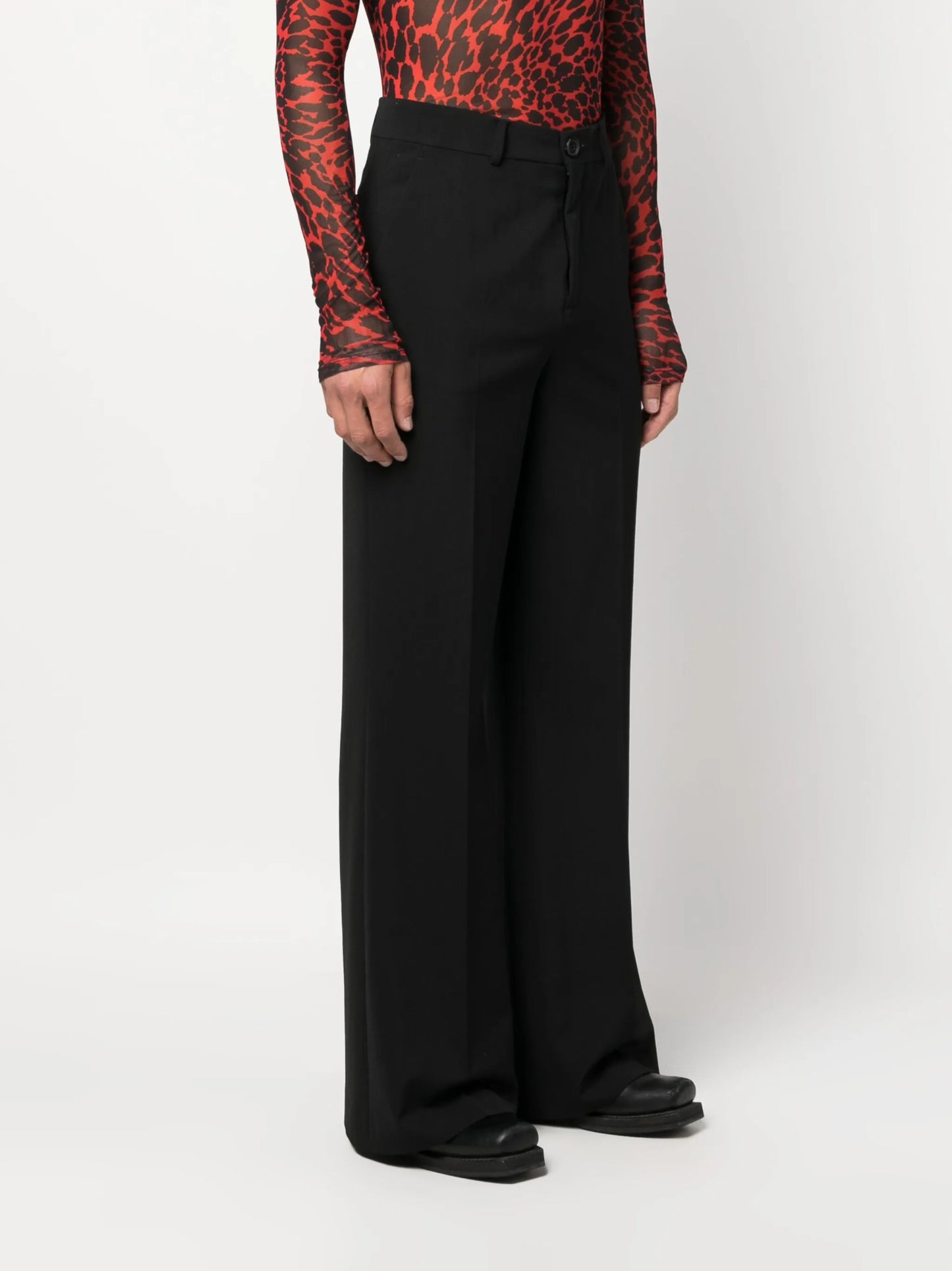 flared tailored trousers