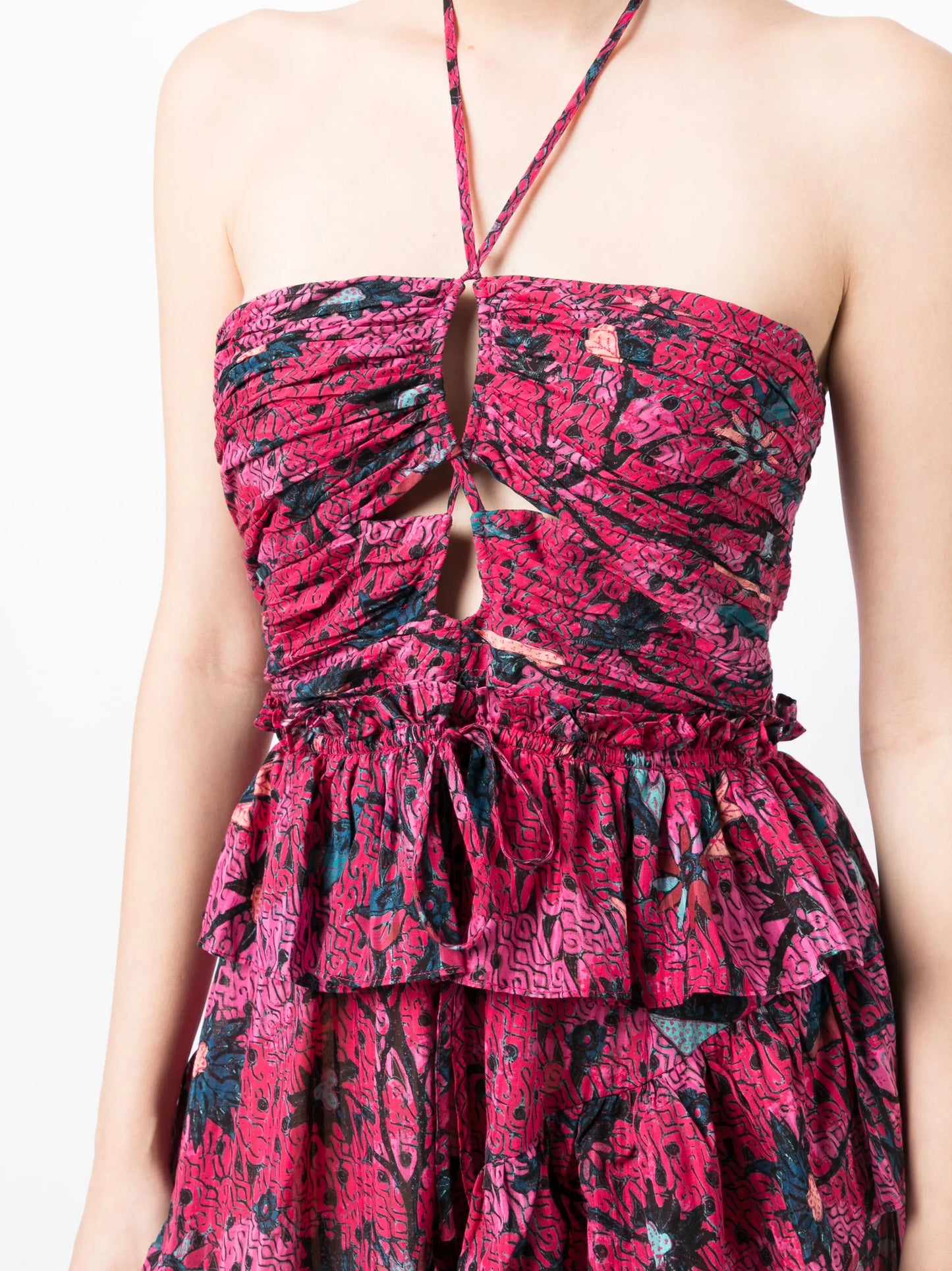 Simona floral-print dress