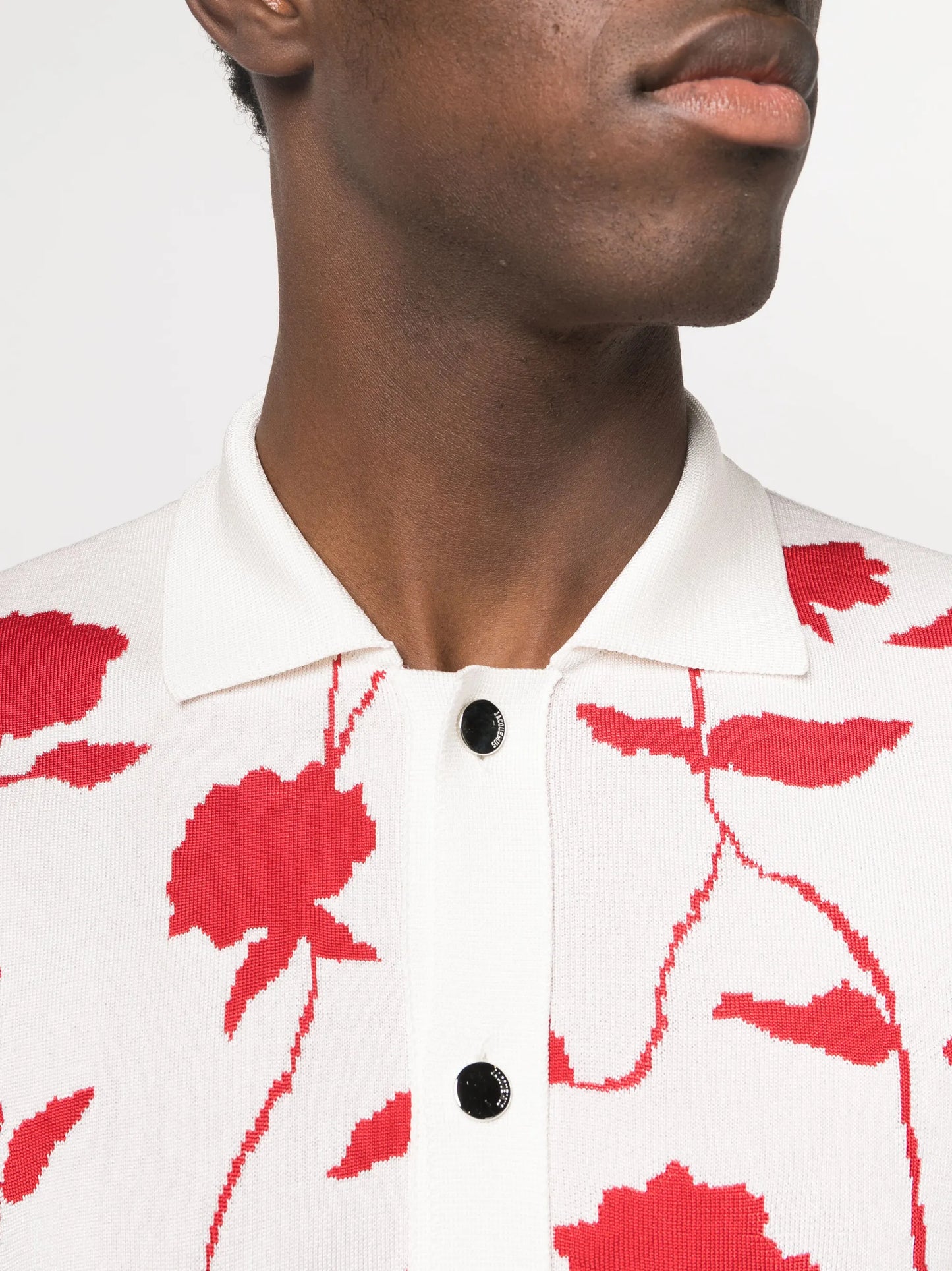 La Chemise Maille rose-jacquard shirt