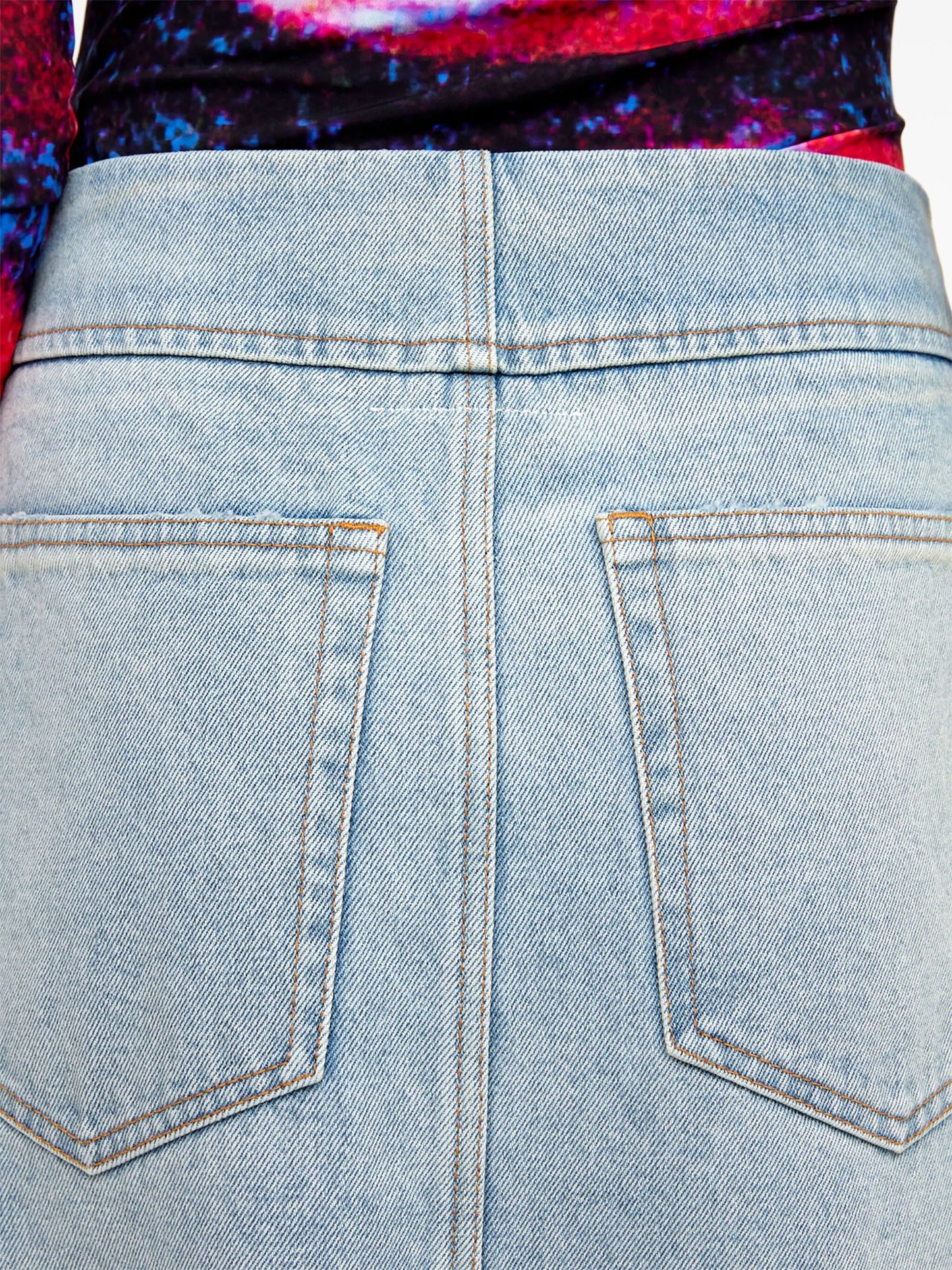 maxi denim skirt