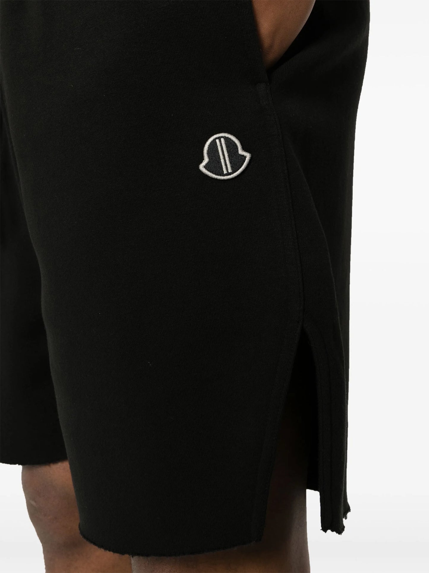 logo-appliqué shorts
