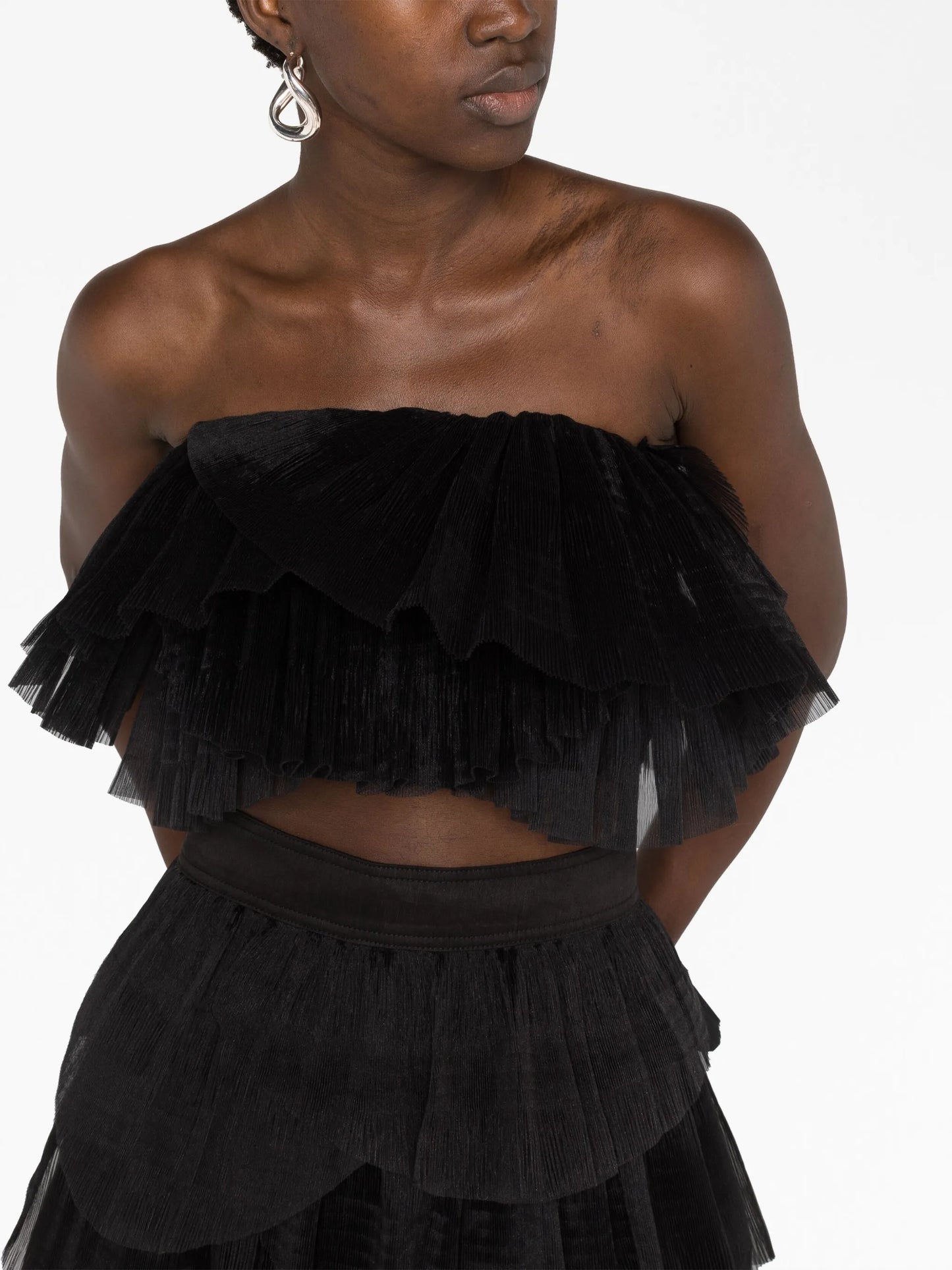 Elsie pleated bandeau top