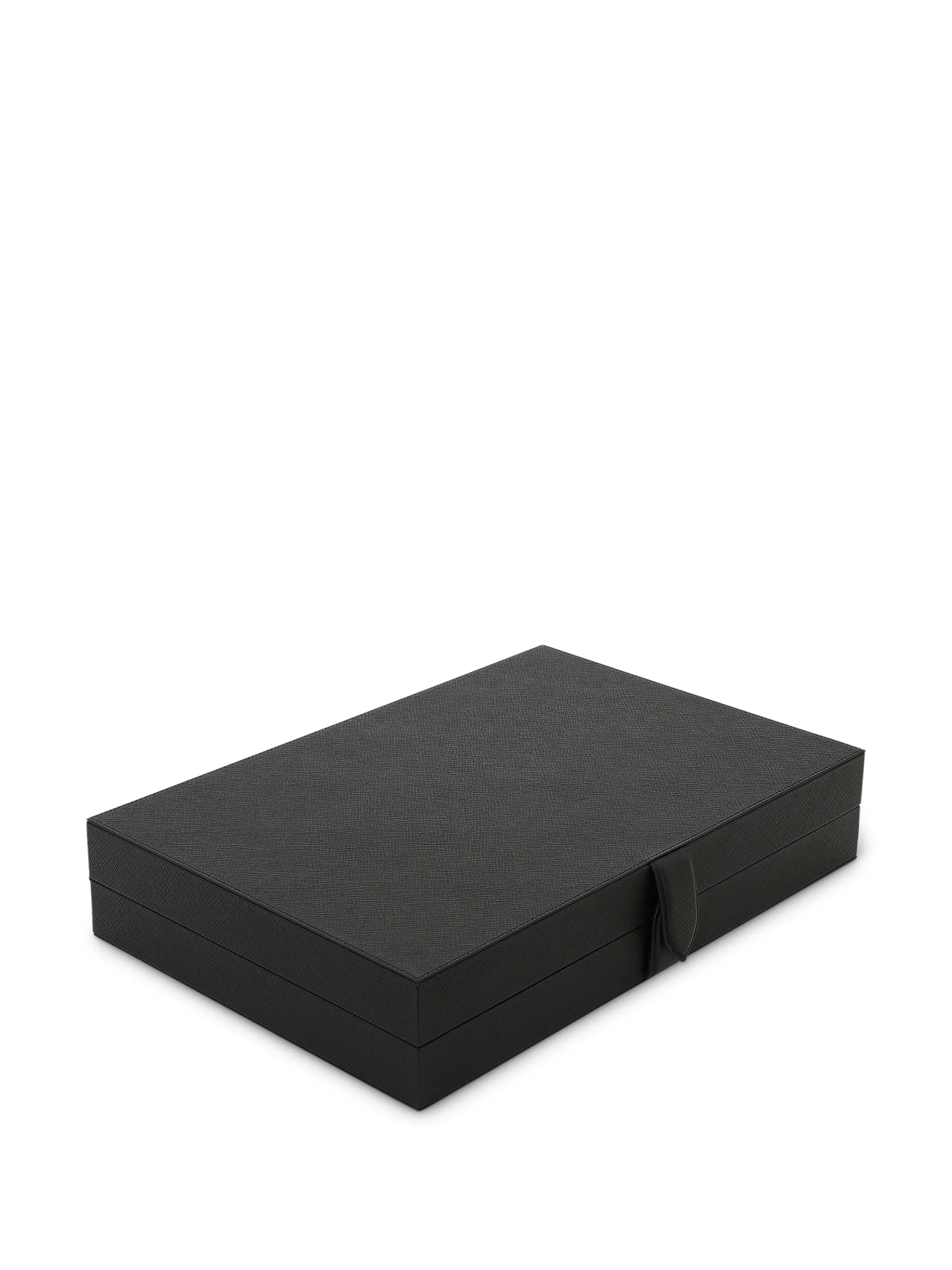 Panama leather backgammon case