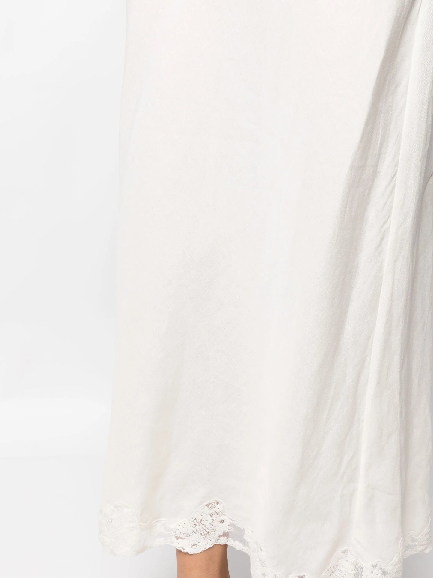 Crystal lace-detailing skirt