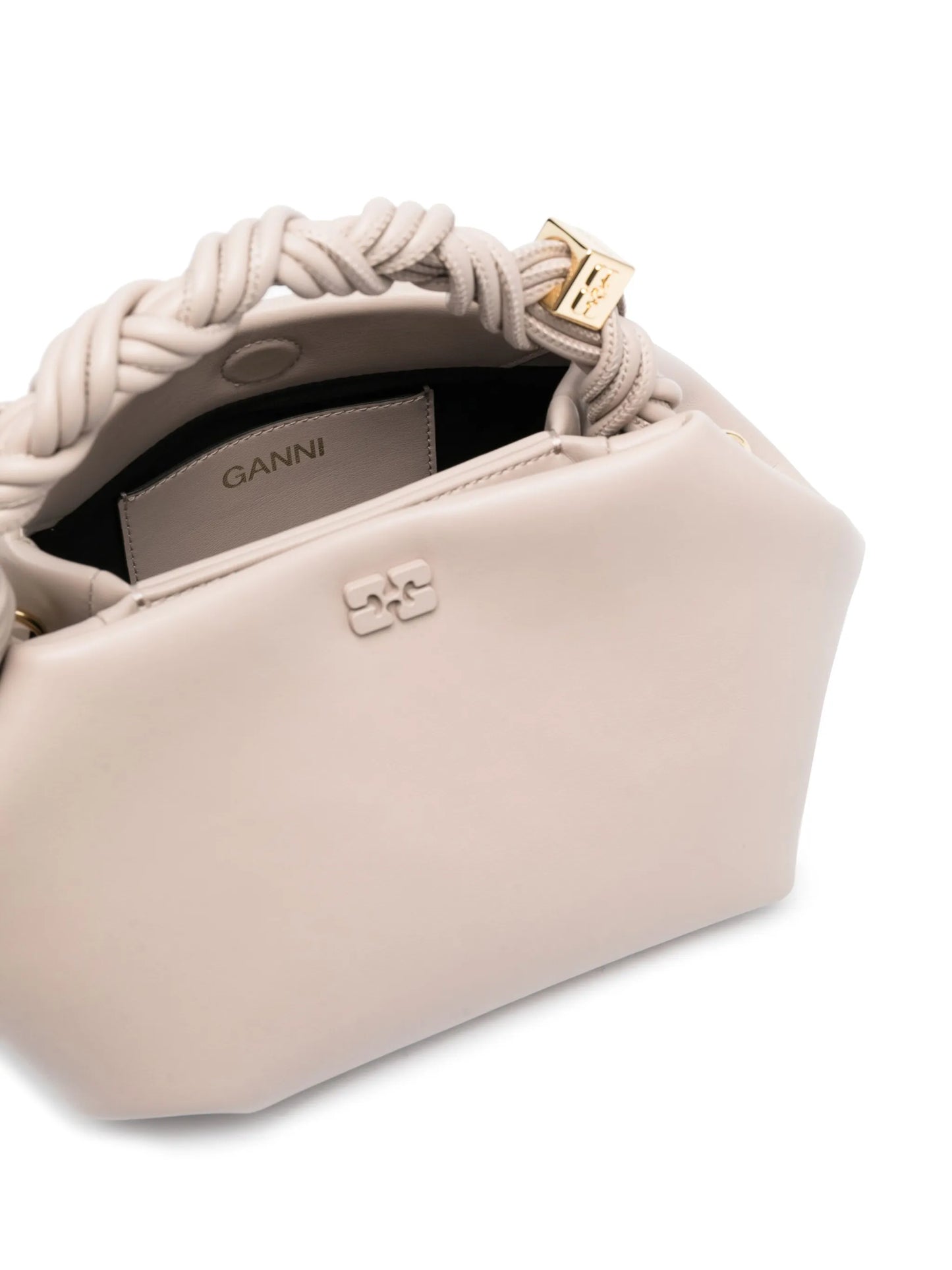 twisted-handle shoulder bag