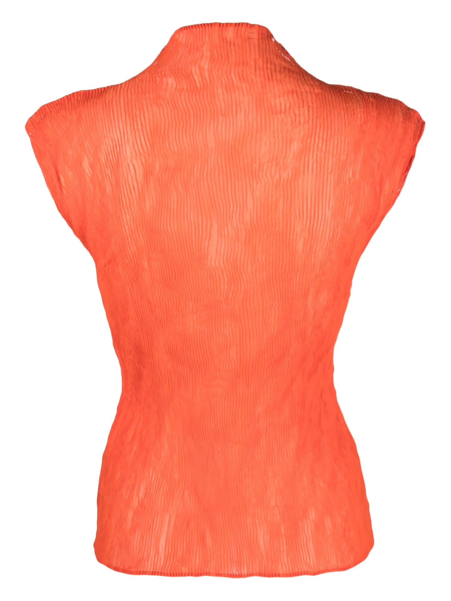 fine-ribbed chiffon blouse
