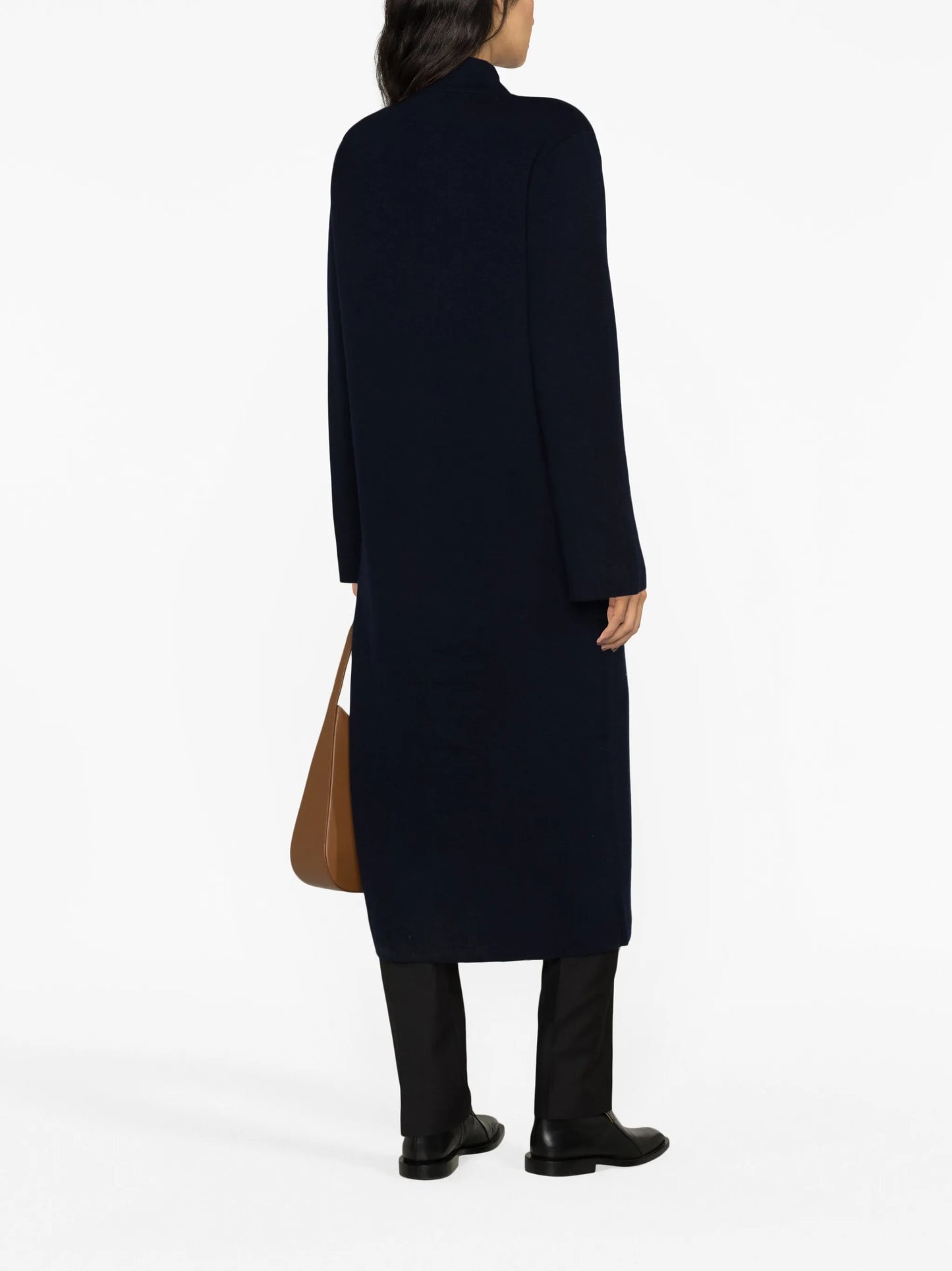 single-breasted cashmere coat