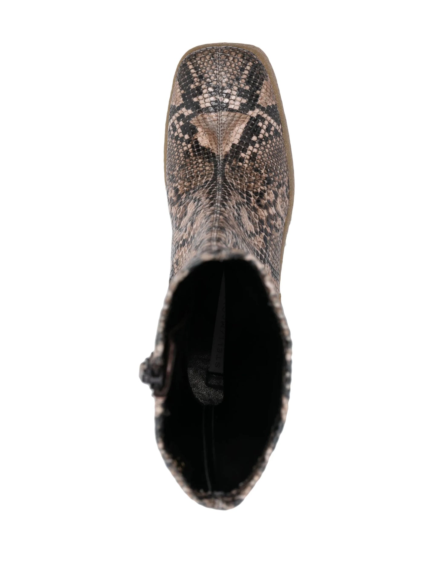 105mm snakeskin-effect ankle boots