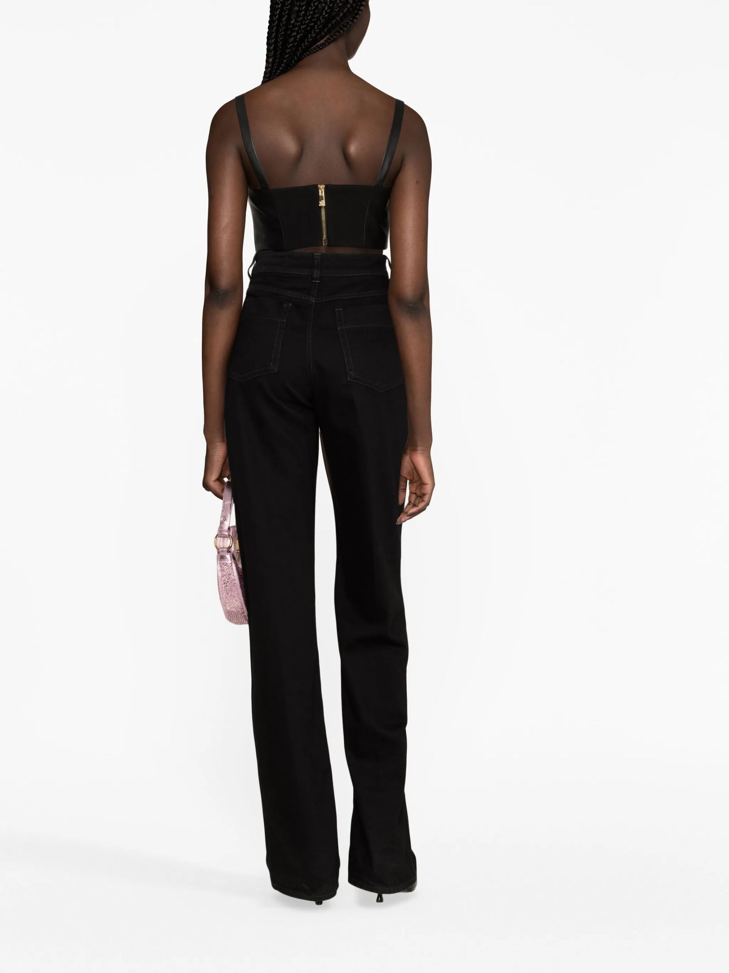Medusa '95 leather bustier top
