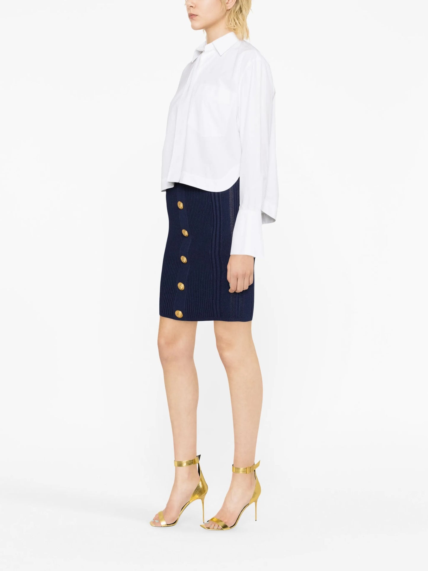 cable-knit pencil skirt