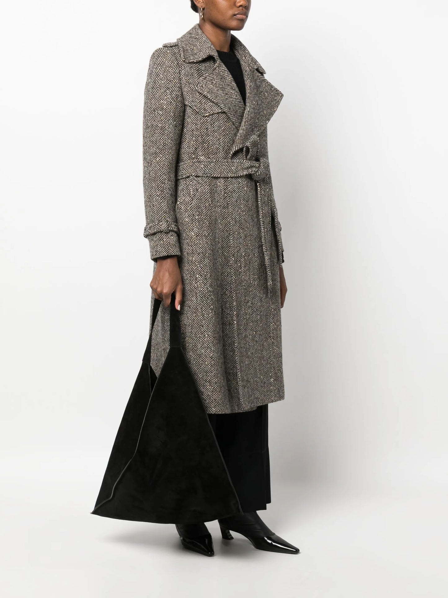 The Sara suede tote bag