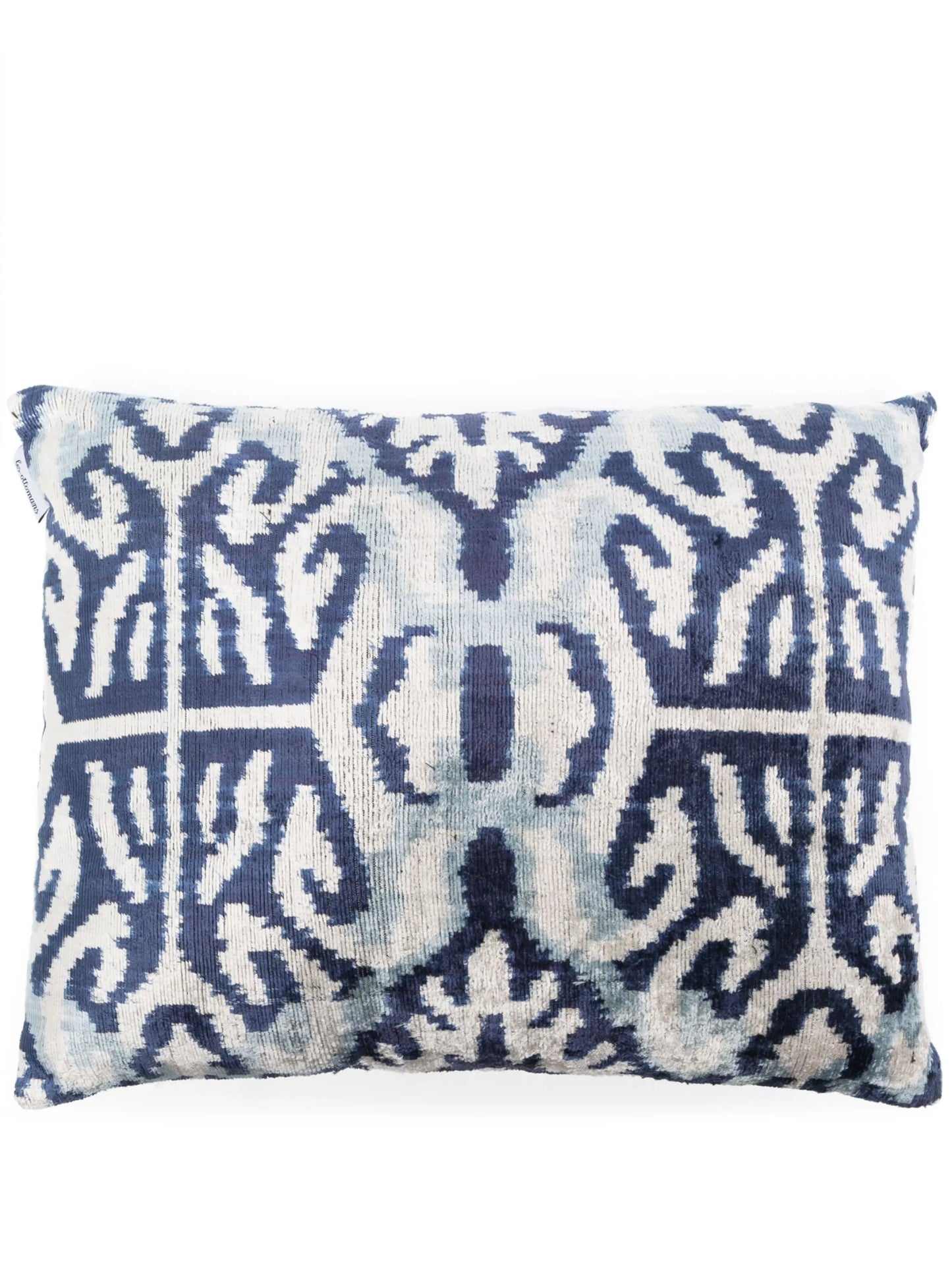jacquard silk velvet cushion
