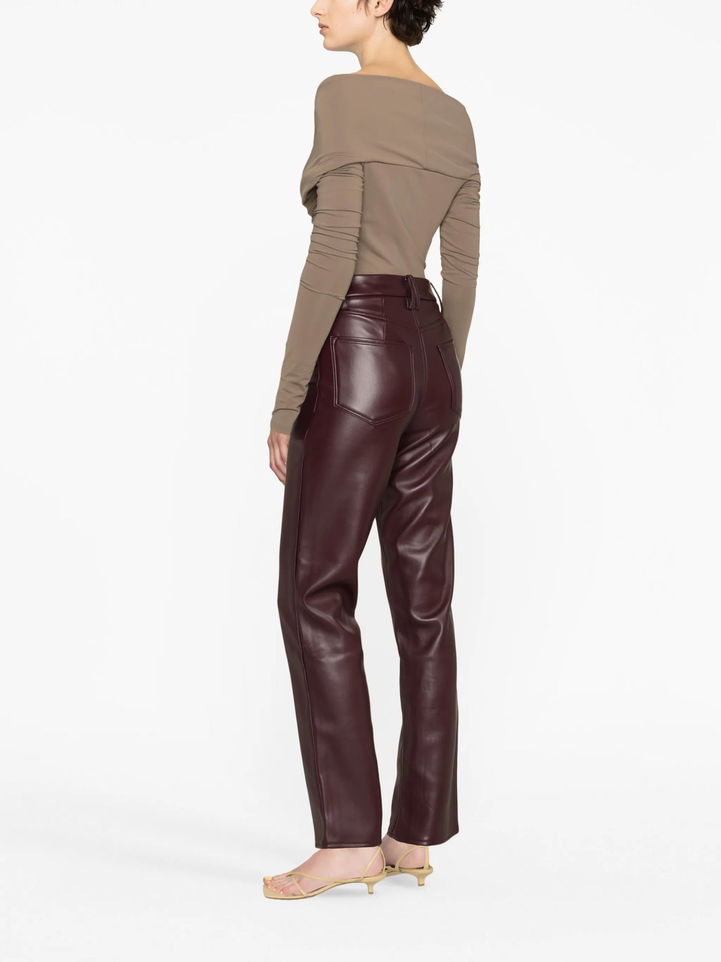 Good Icon faux-leather trousers