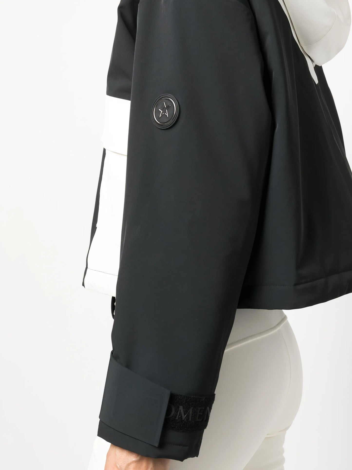 colour-block cropped ski jacket