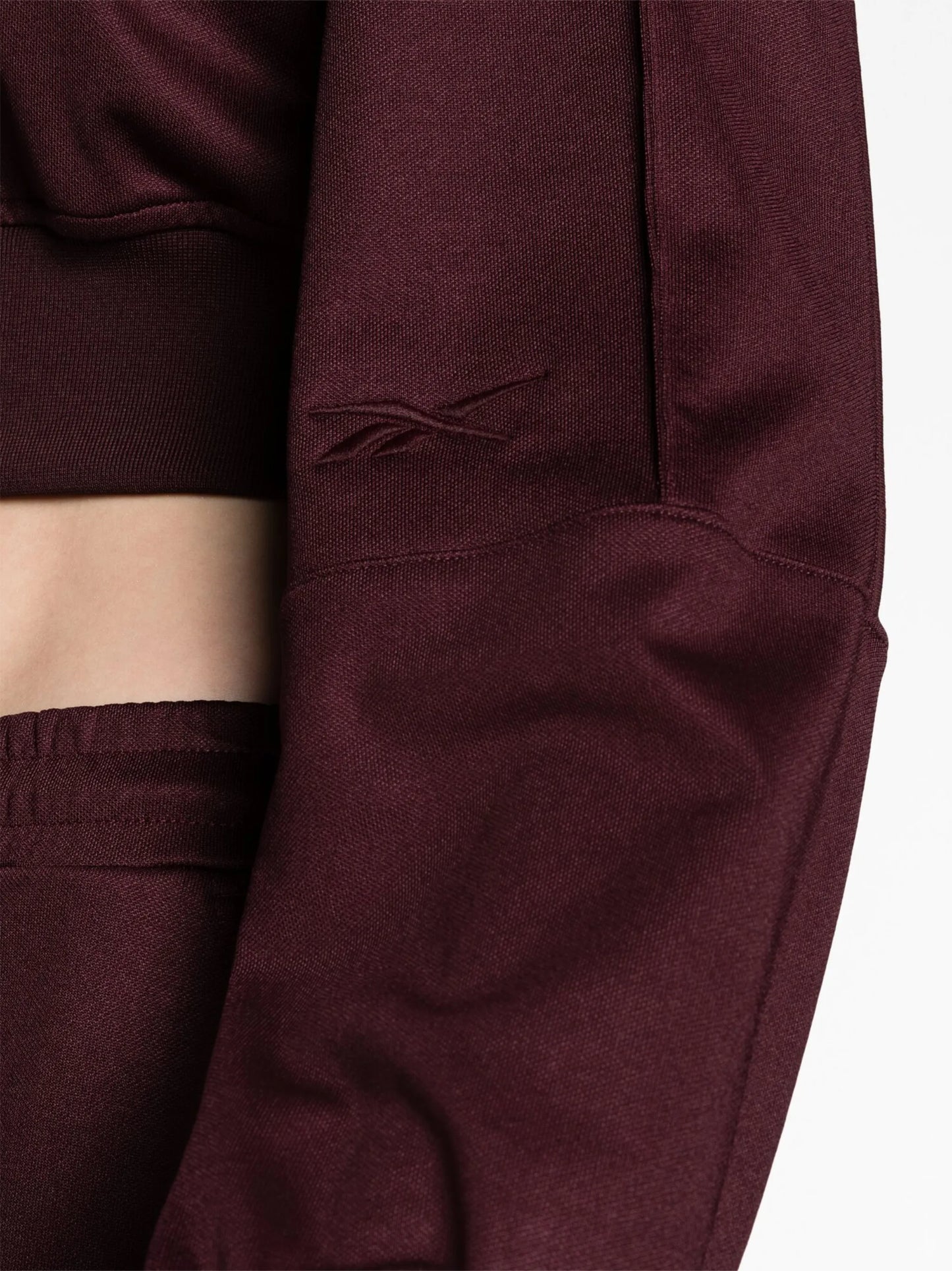 logo-embroidered cropped track jacket