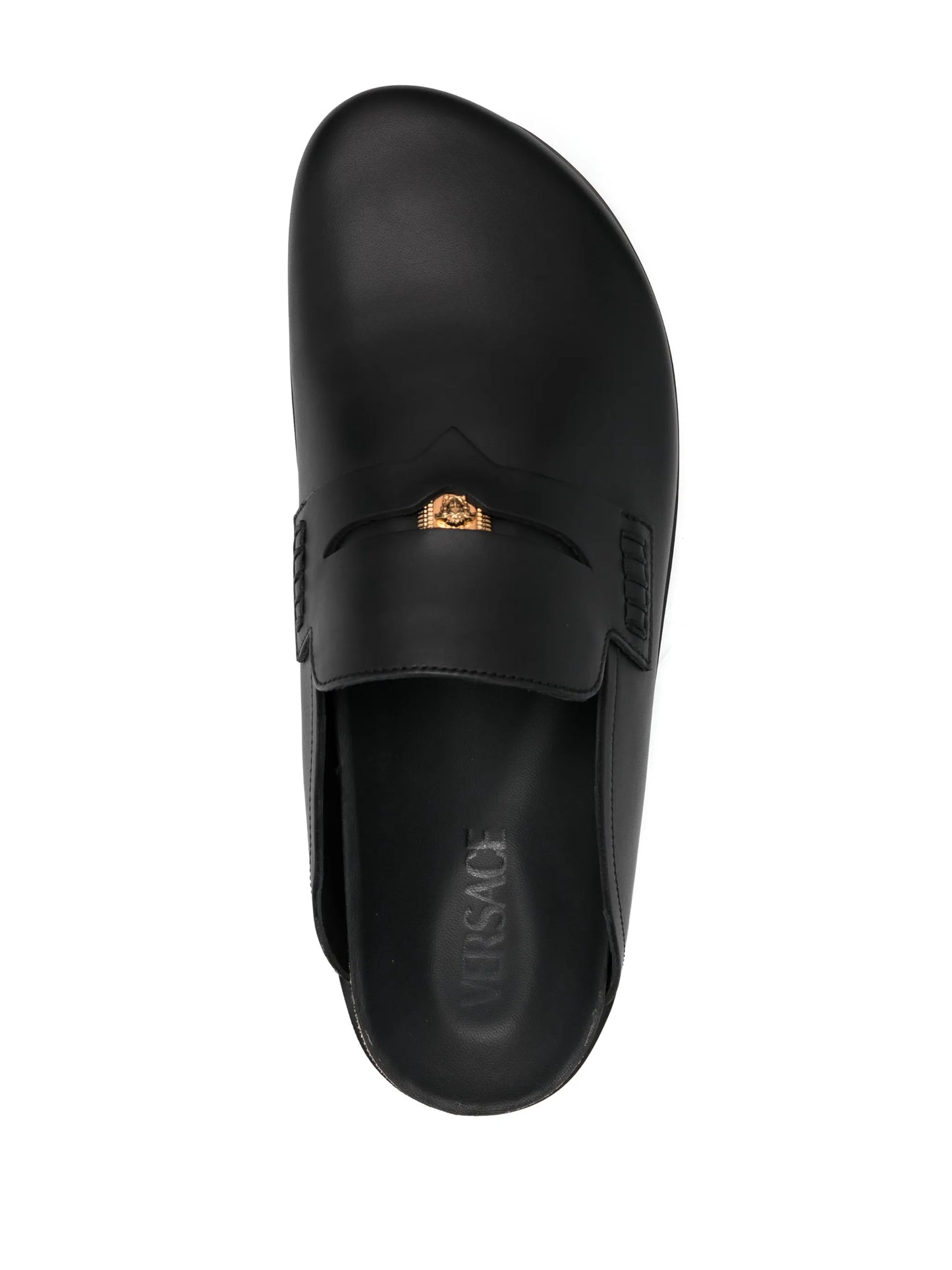 Medusa leather cork-sole mules