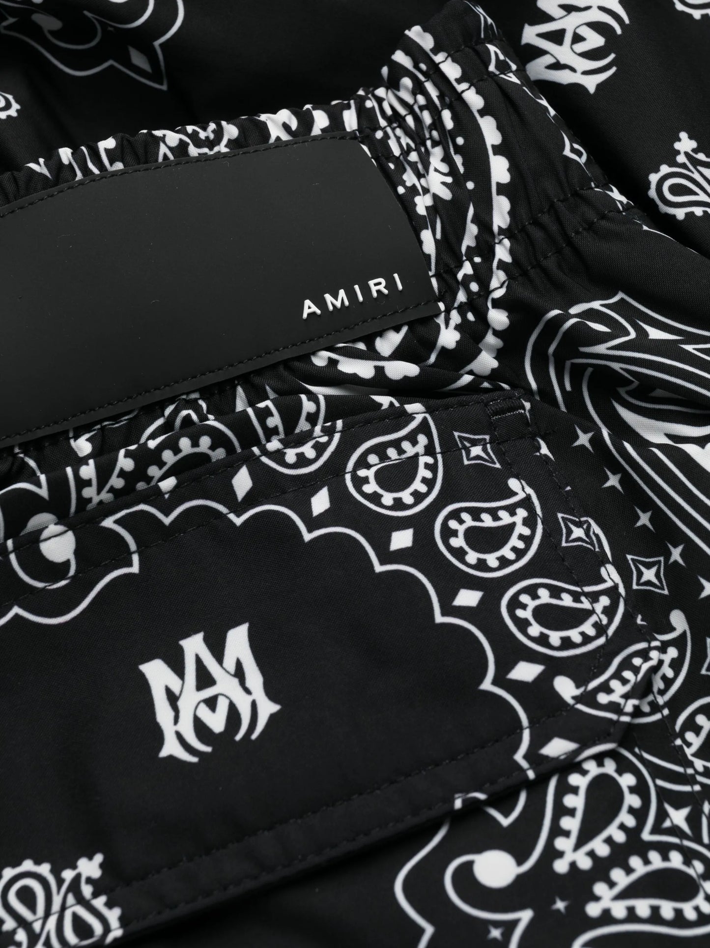 bandana-print swim shorts