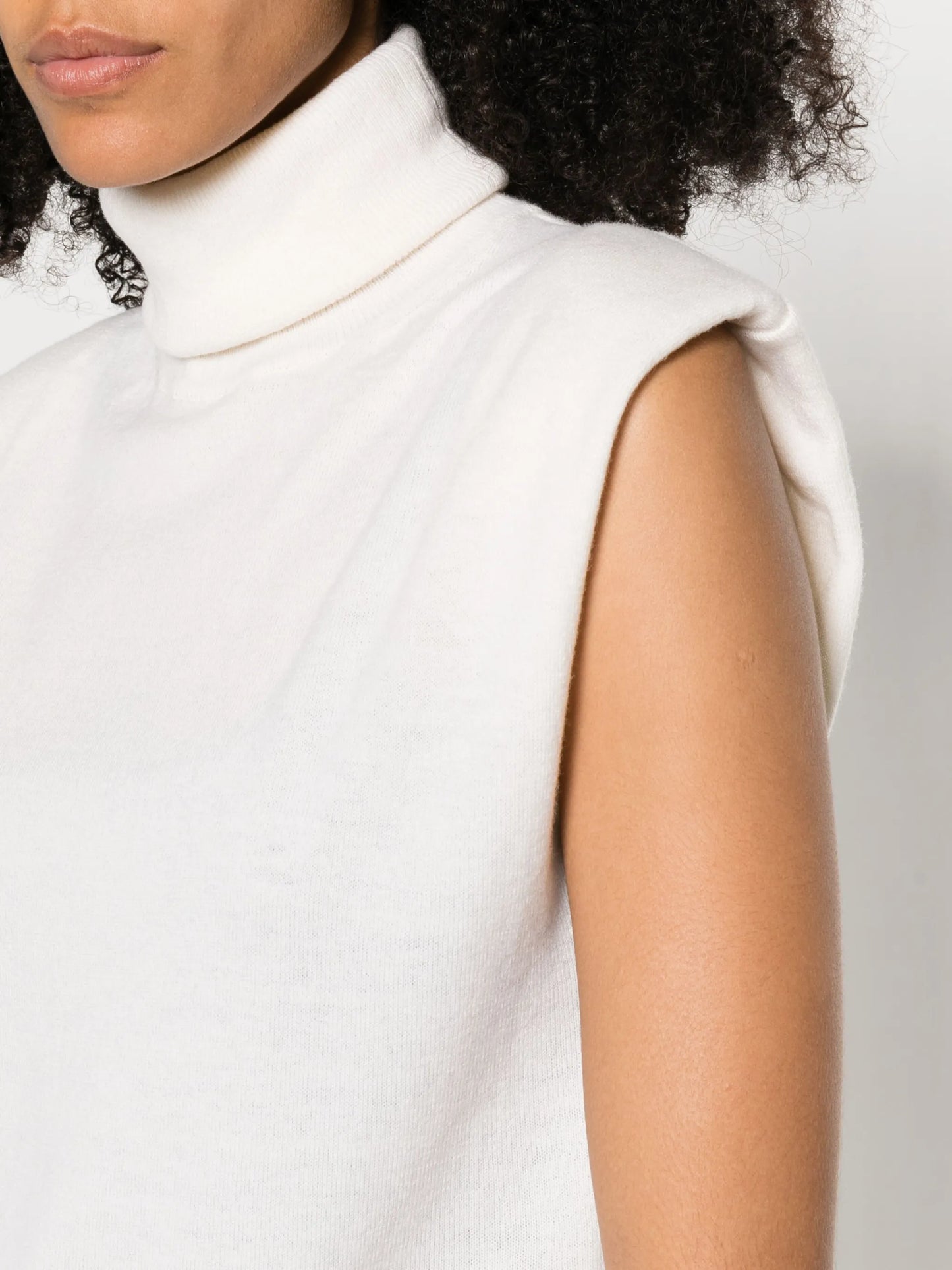 Nadia rollneck wool sweater vest