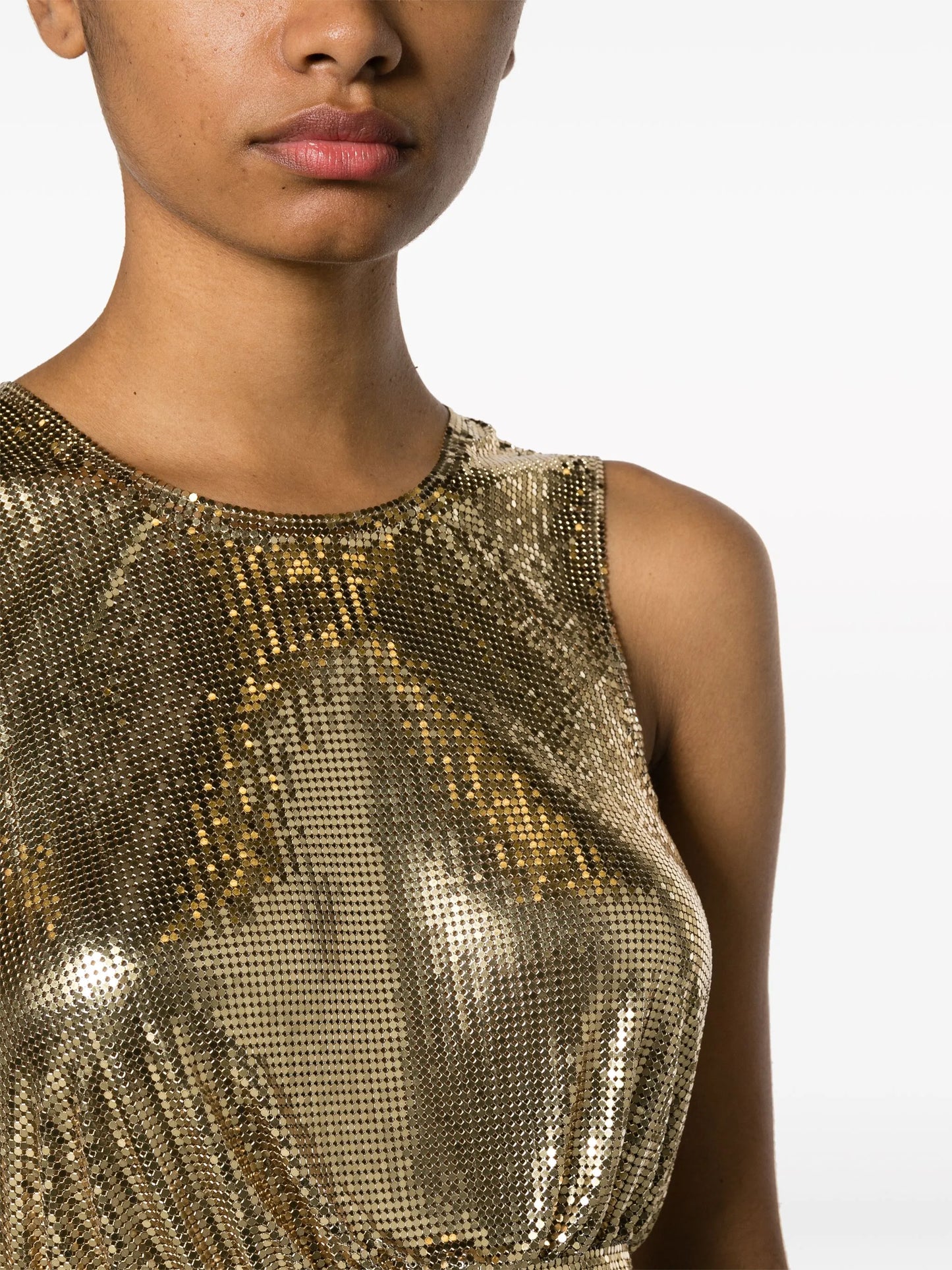 Paco mesh cropped top