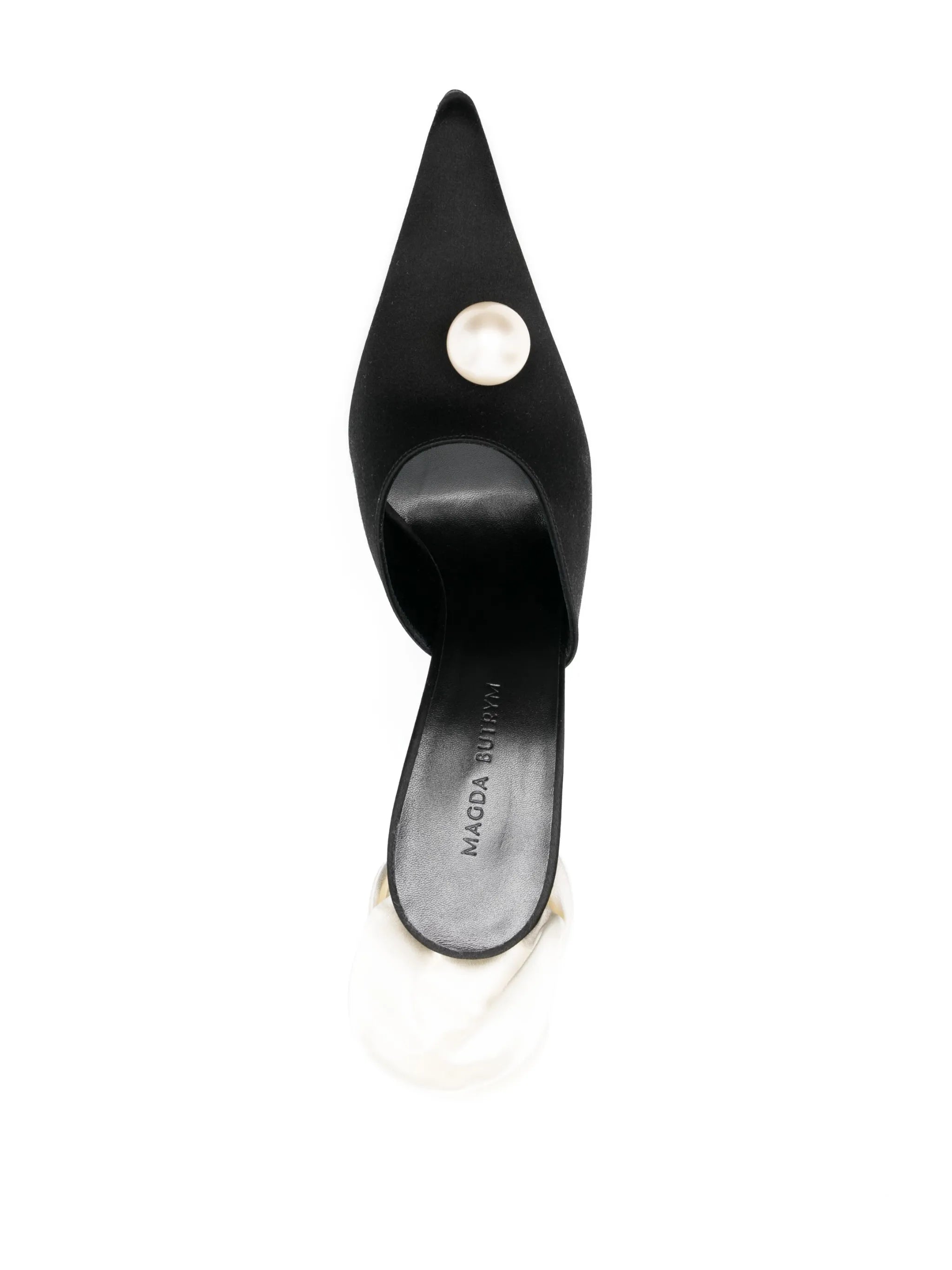 faux-pearl embellished 110mm leather mules