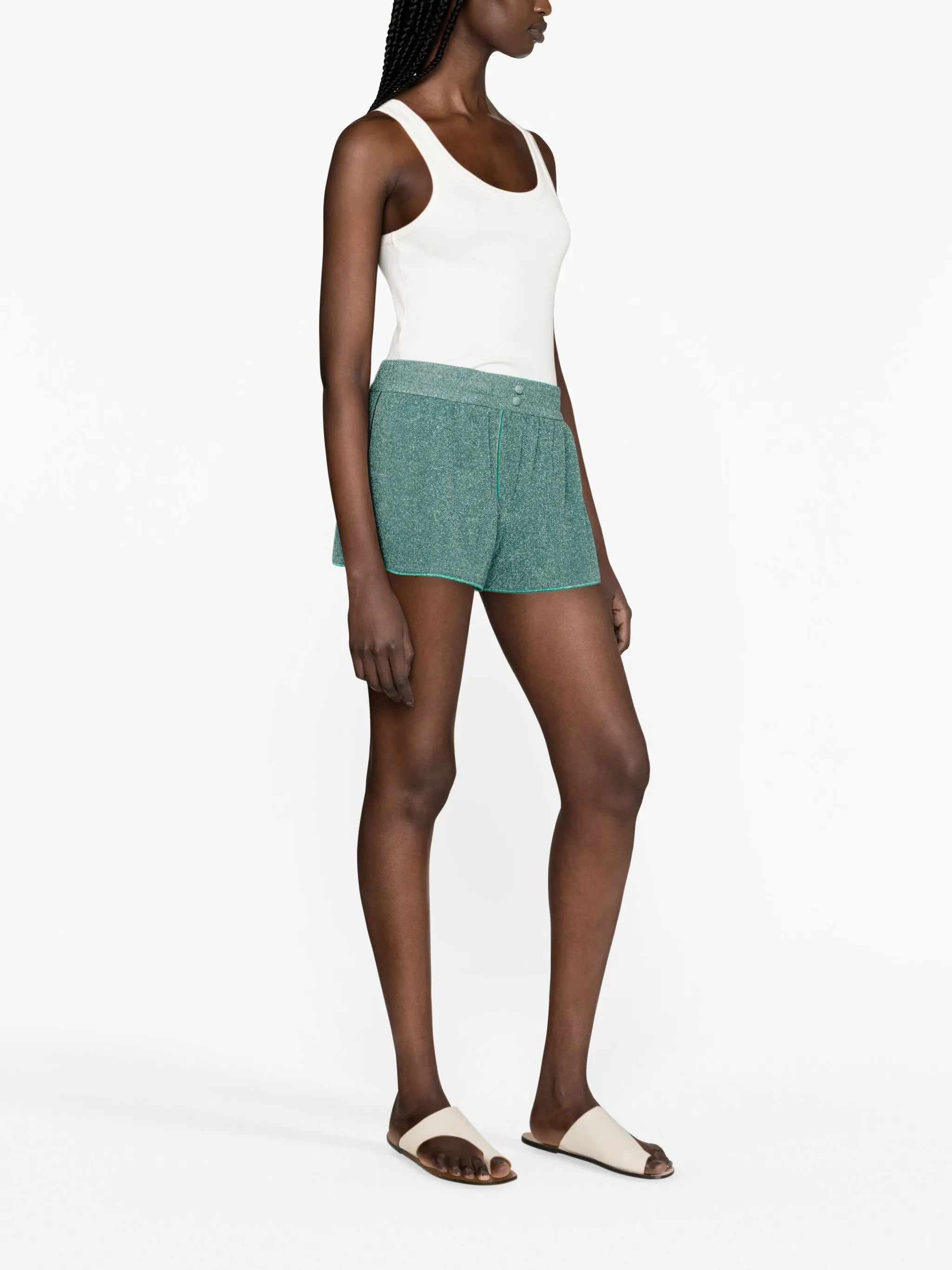 Lumiere lurex shorts