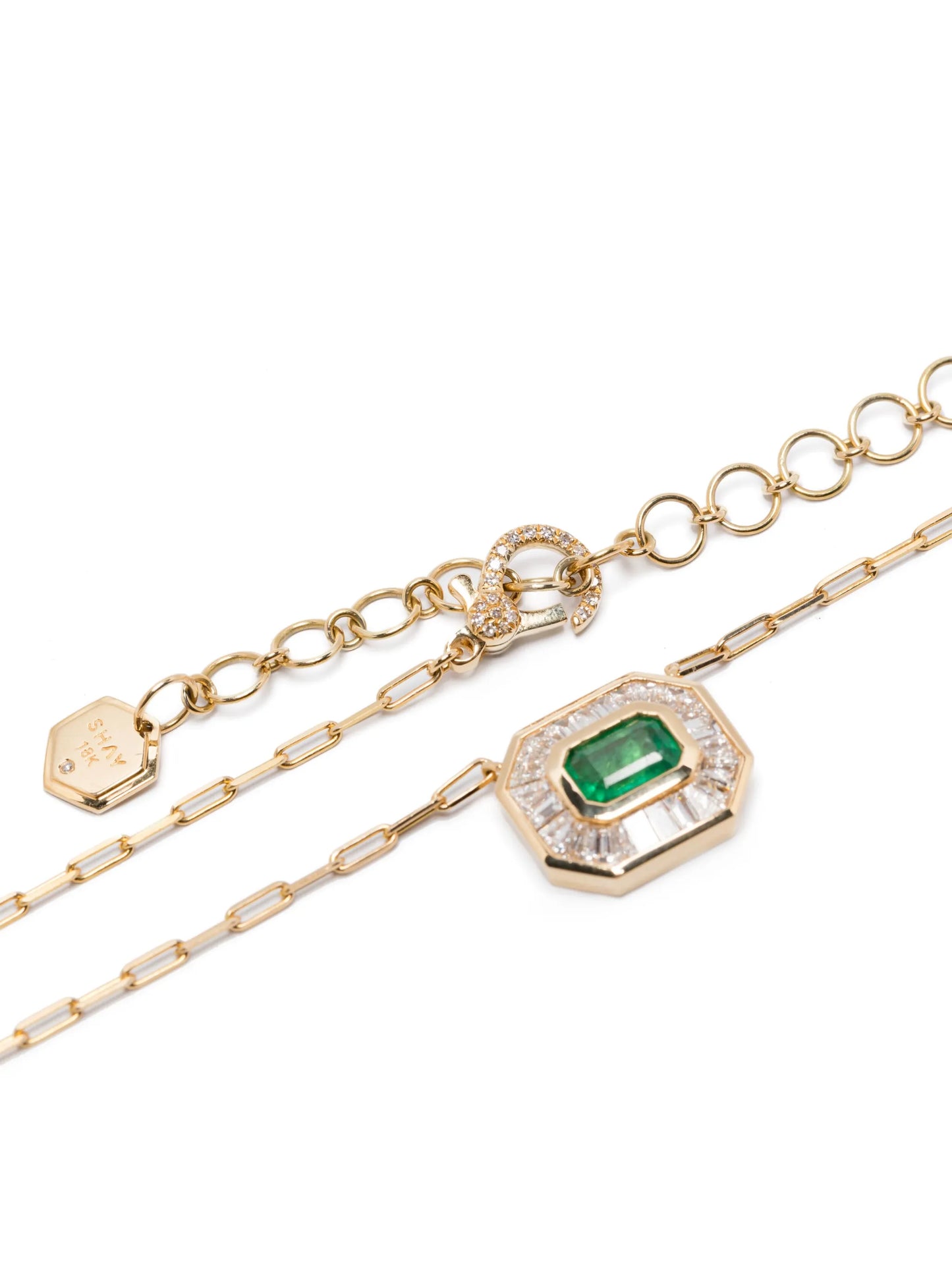 18CT yellow gold mini deco necklace