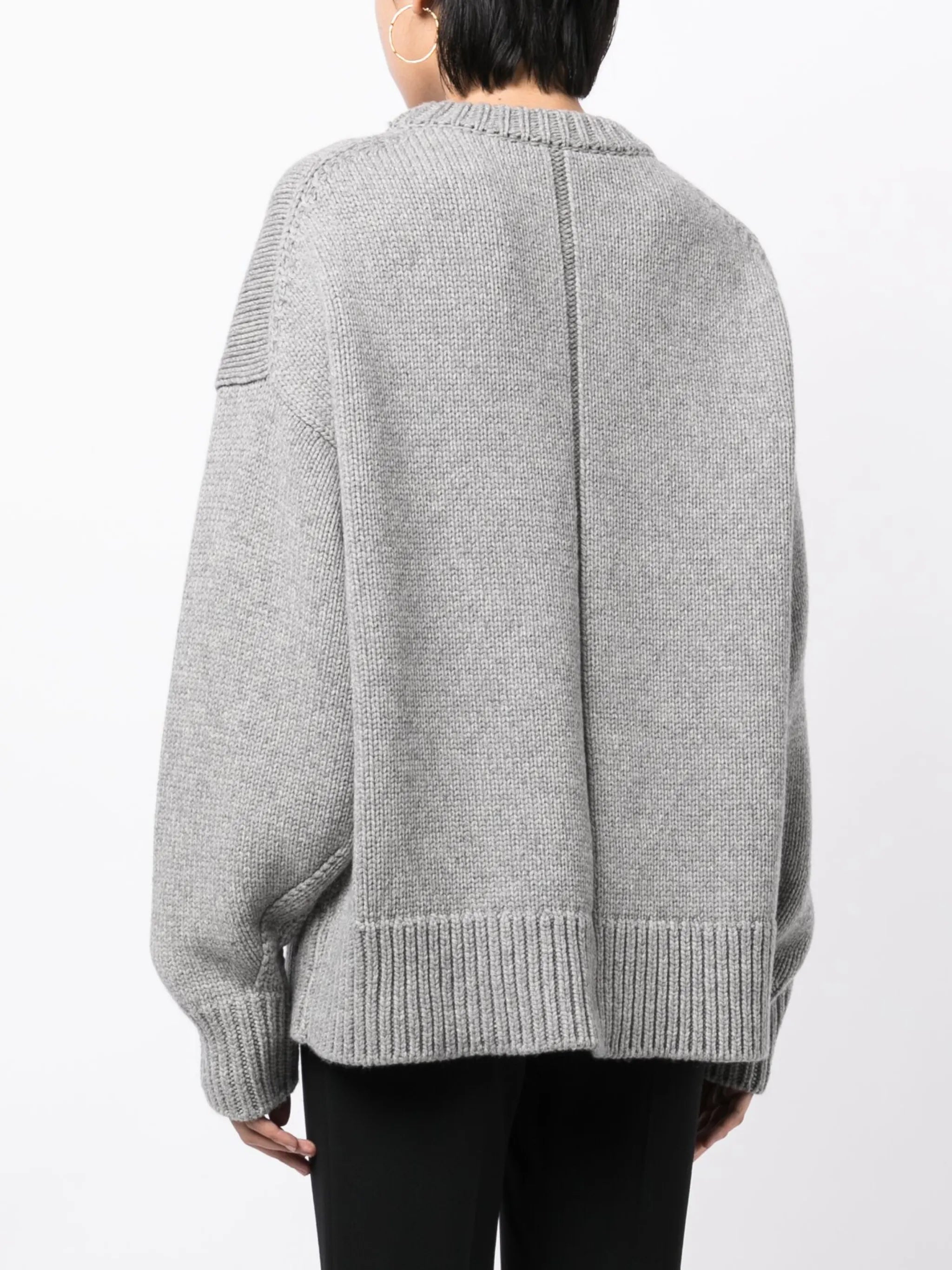 drop-shoulder crewneck jumper