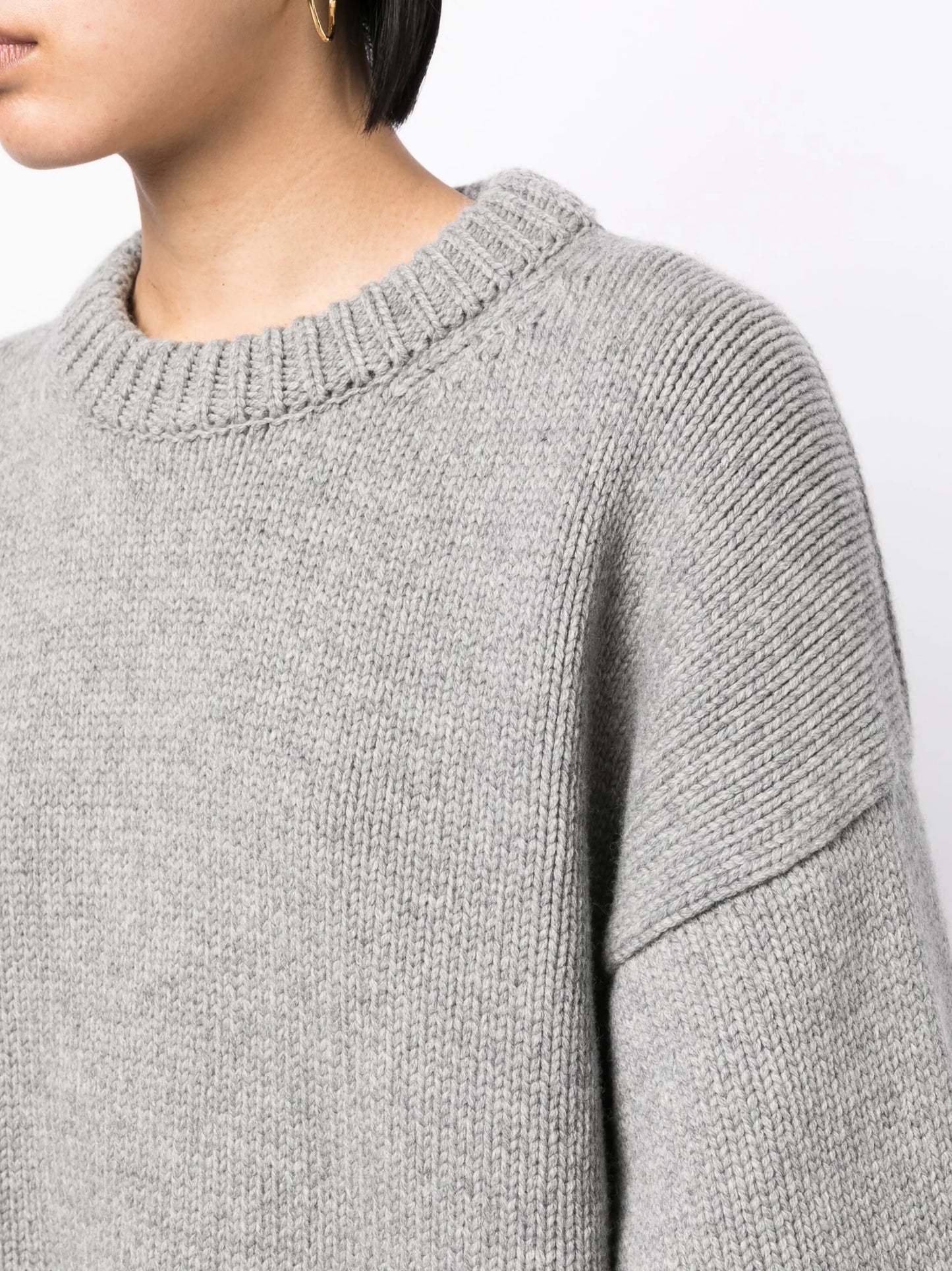 drop-shoulder crewneck jumper