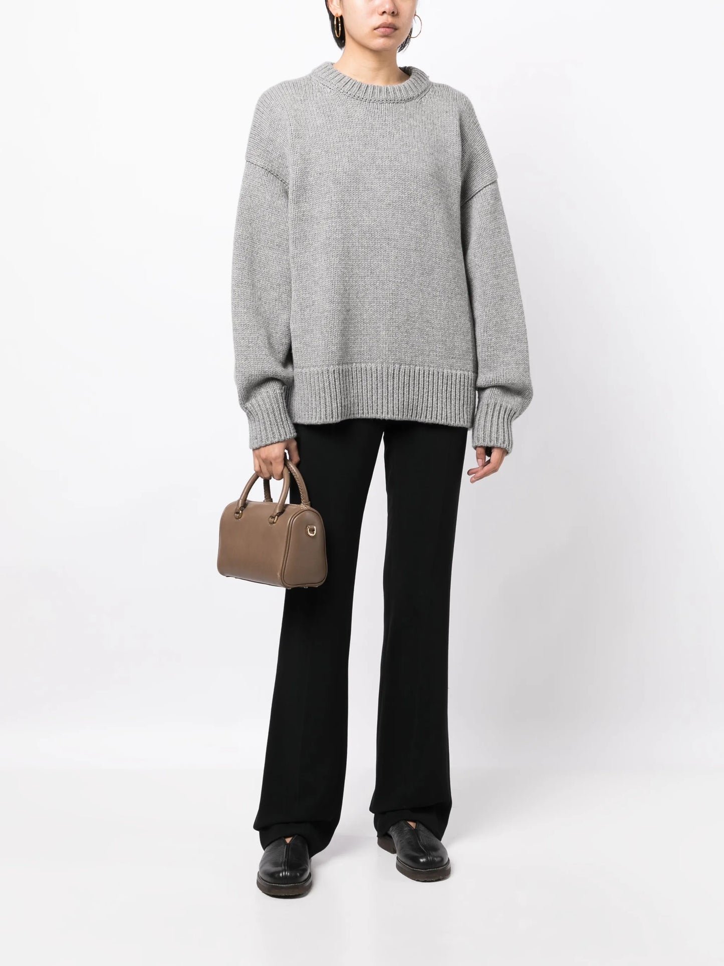 drop-shoulder crewneck jumper