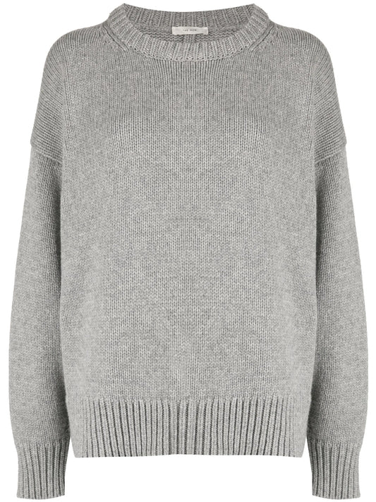 drop-shoulder crewneck jumper