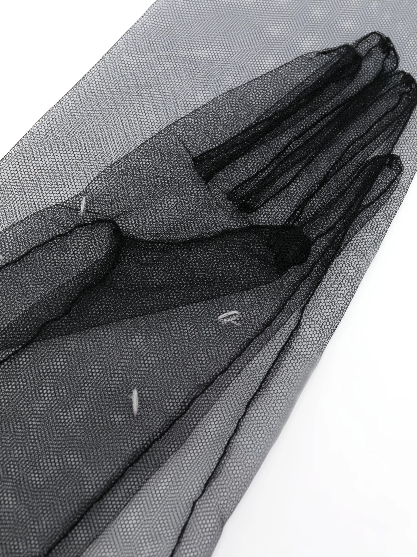 long tulle gloves